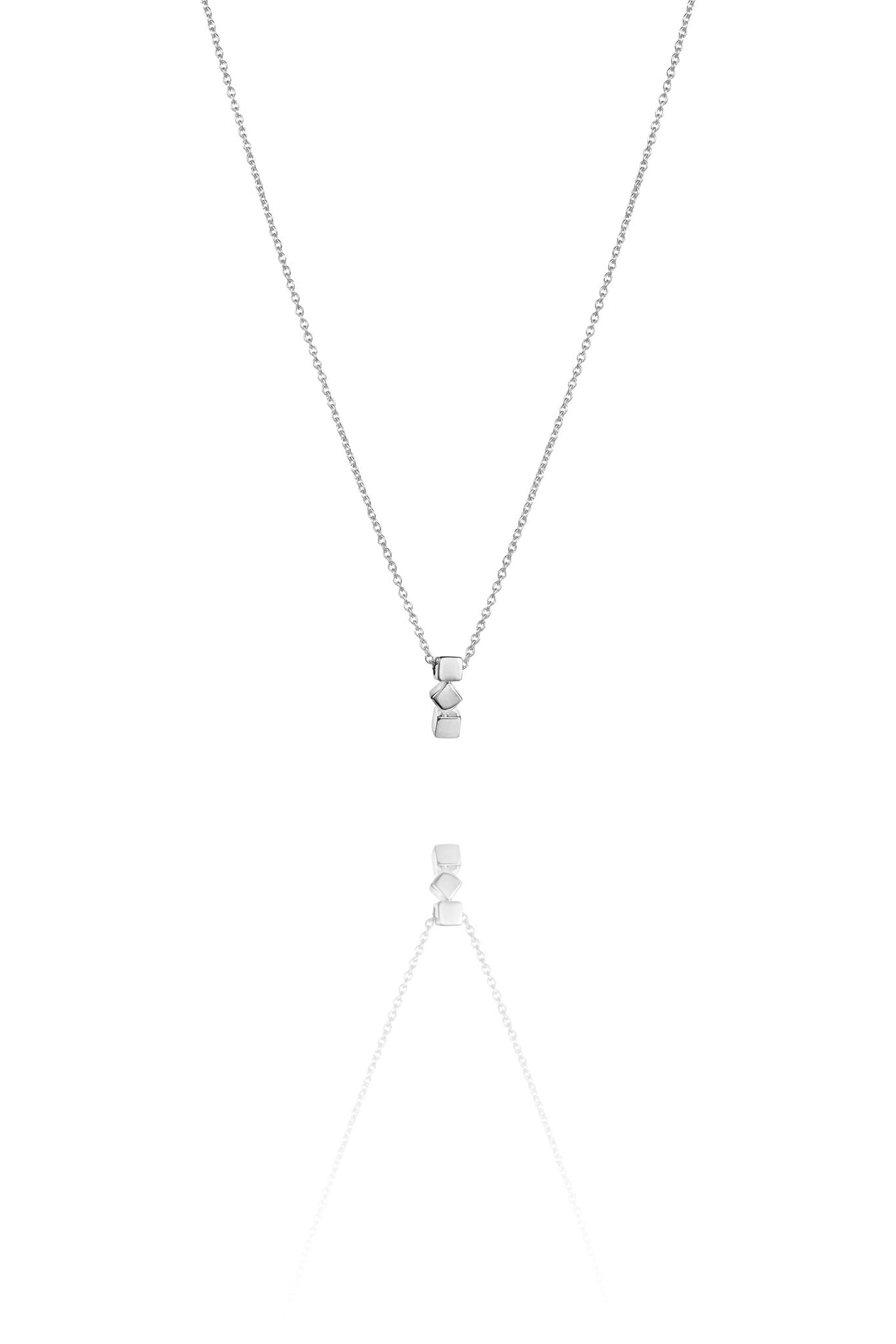 Efva Attling Dice hopeinen kaulakoru