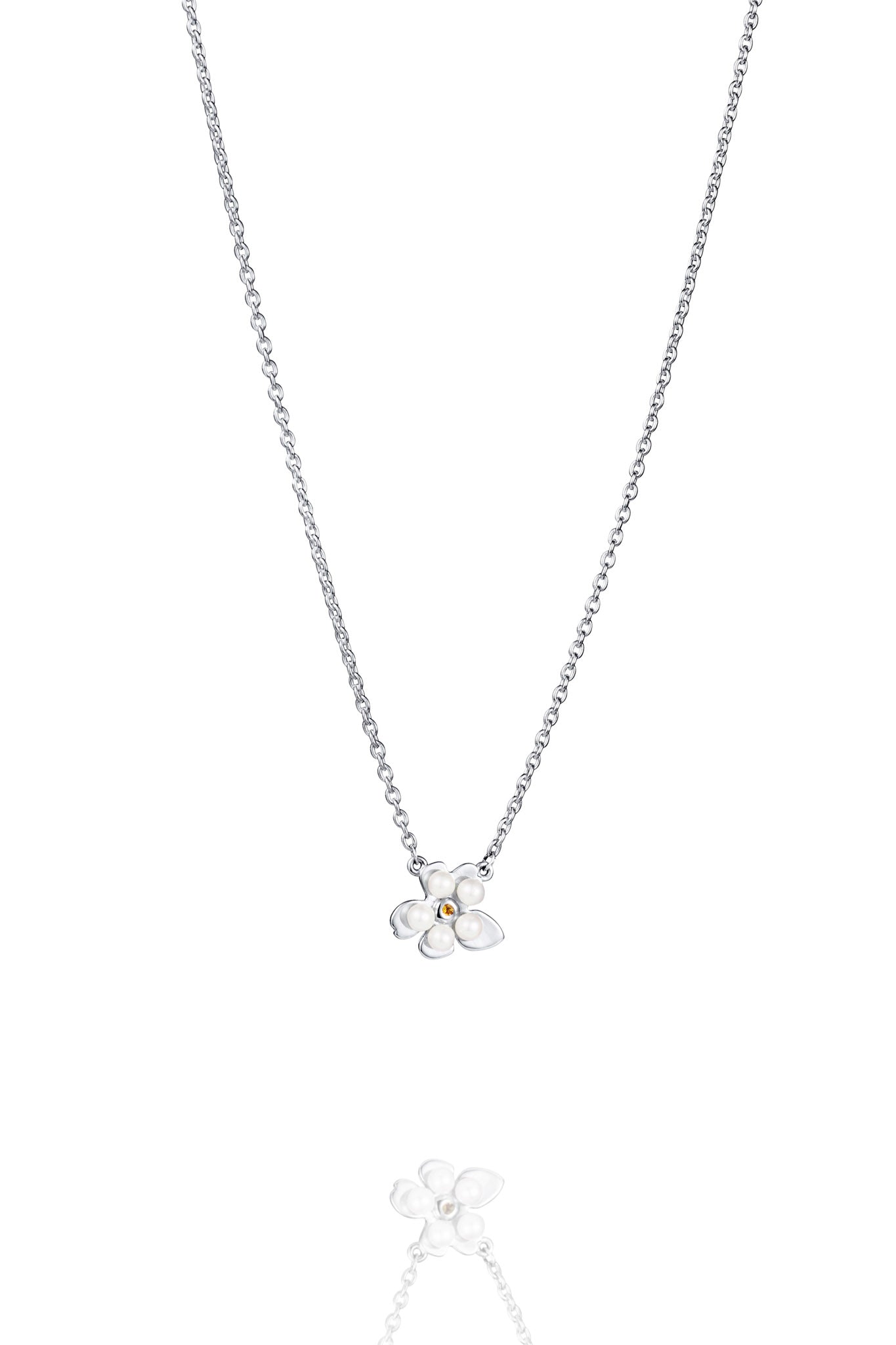 Efva Attling Förgätmigej Necklace hopeinen kaulakoru