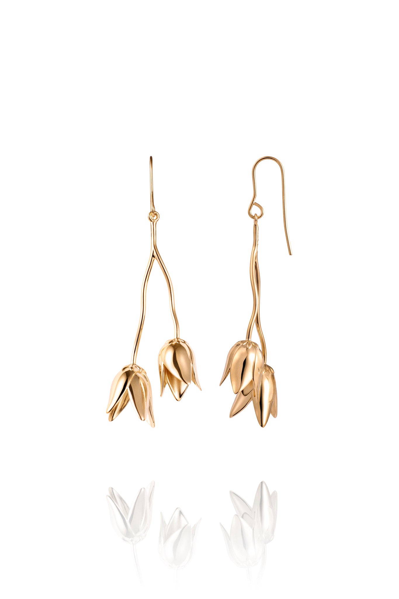 Efva Attling Helleborus Earrings kullatut hopeakorvakorut
