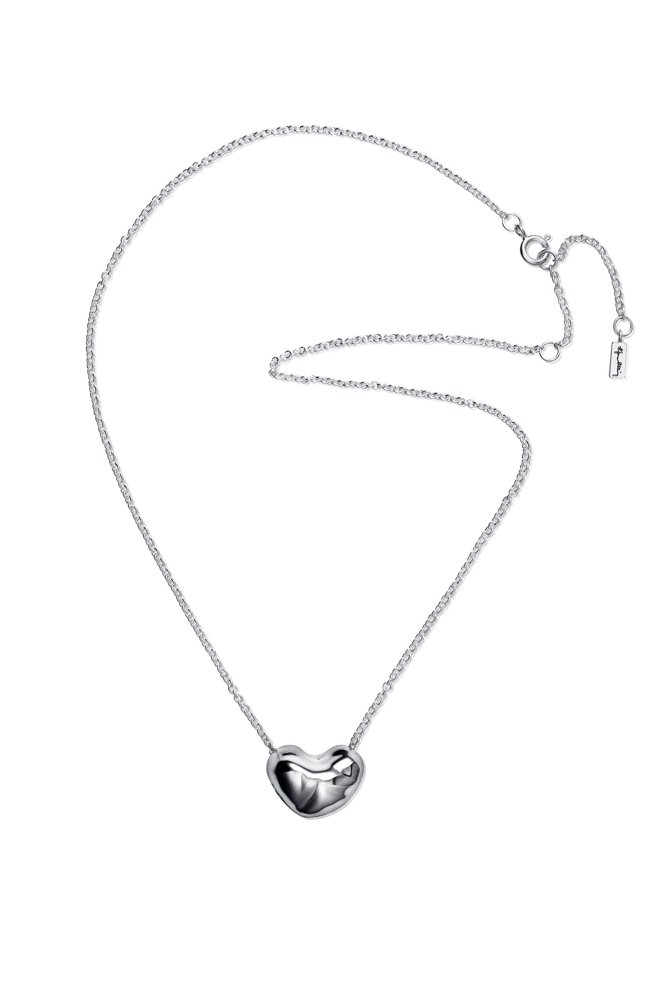 Efva Attling Little Cashew Necklace hopeinen kaulakoru