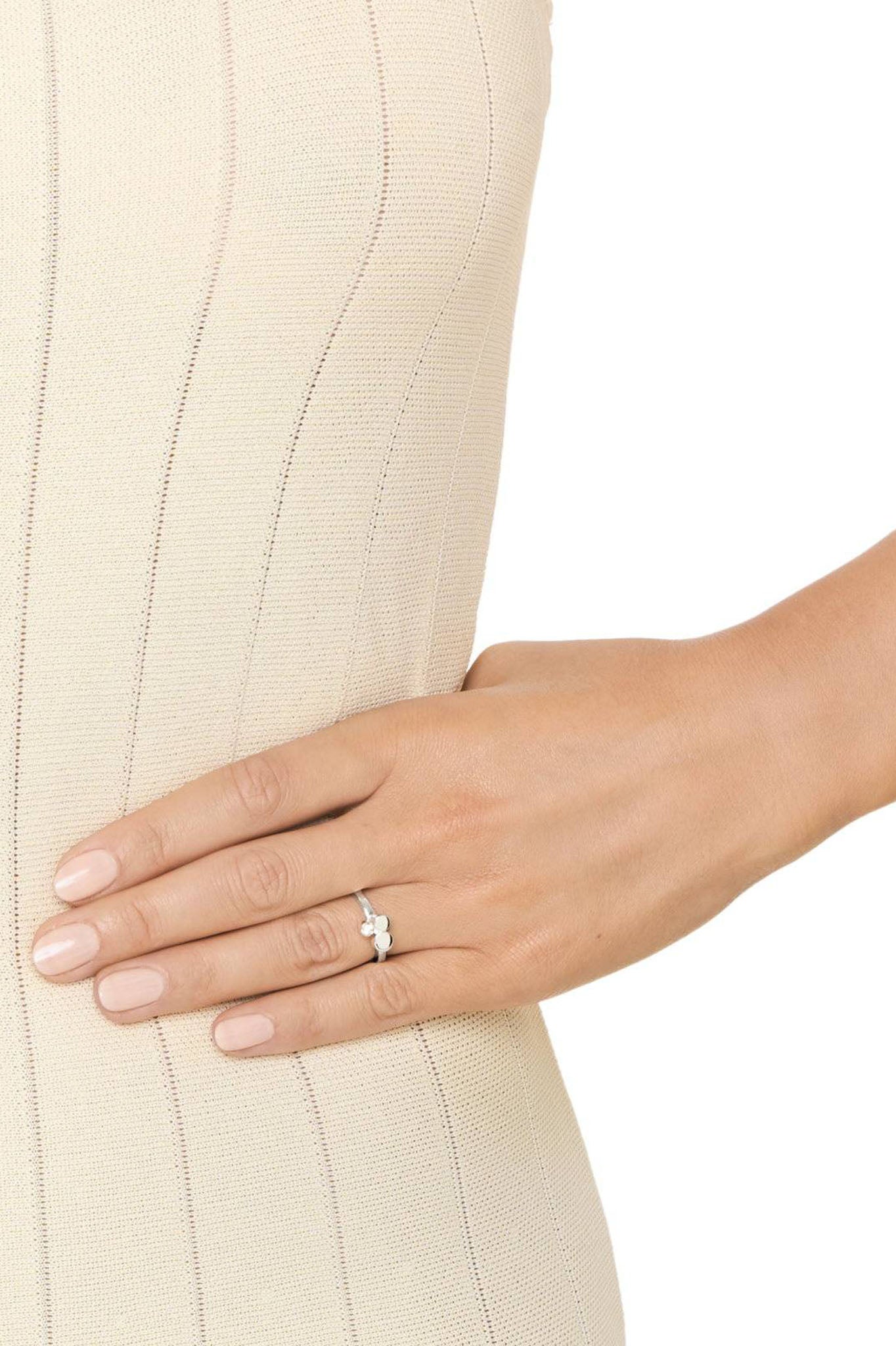 Efva Attling Little Champagne Ring hopeinen sormus