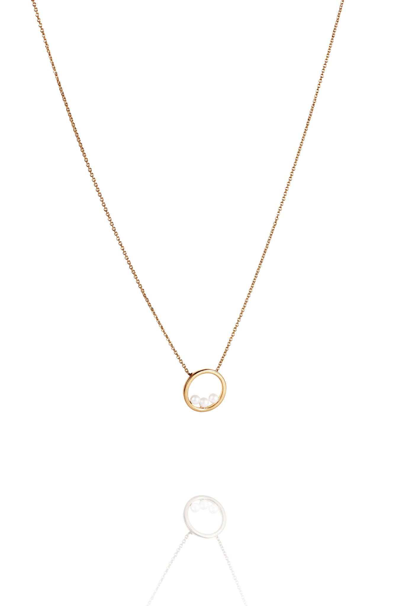 Efva Attling Little Roller Coaster Necklace keltakultainen kaulakoru