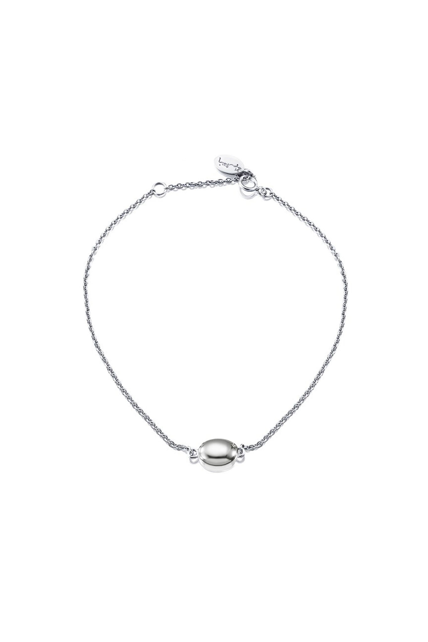 Efva Attling Love Bead Bracelet - Silver hopeinen rannekoru