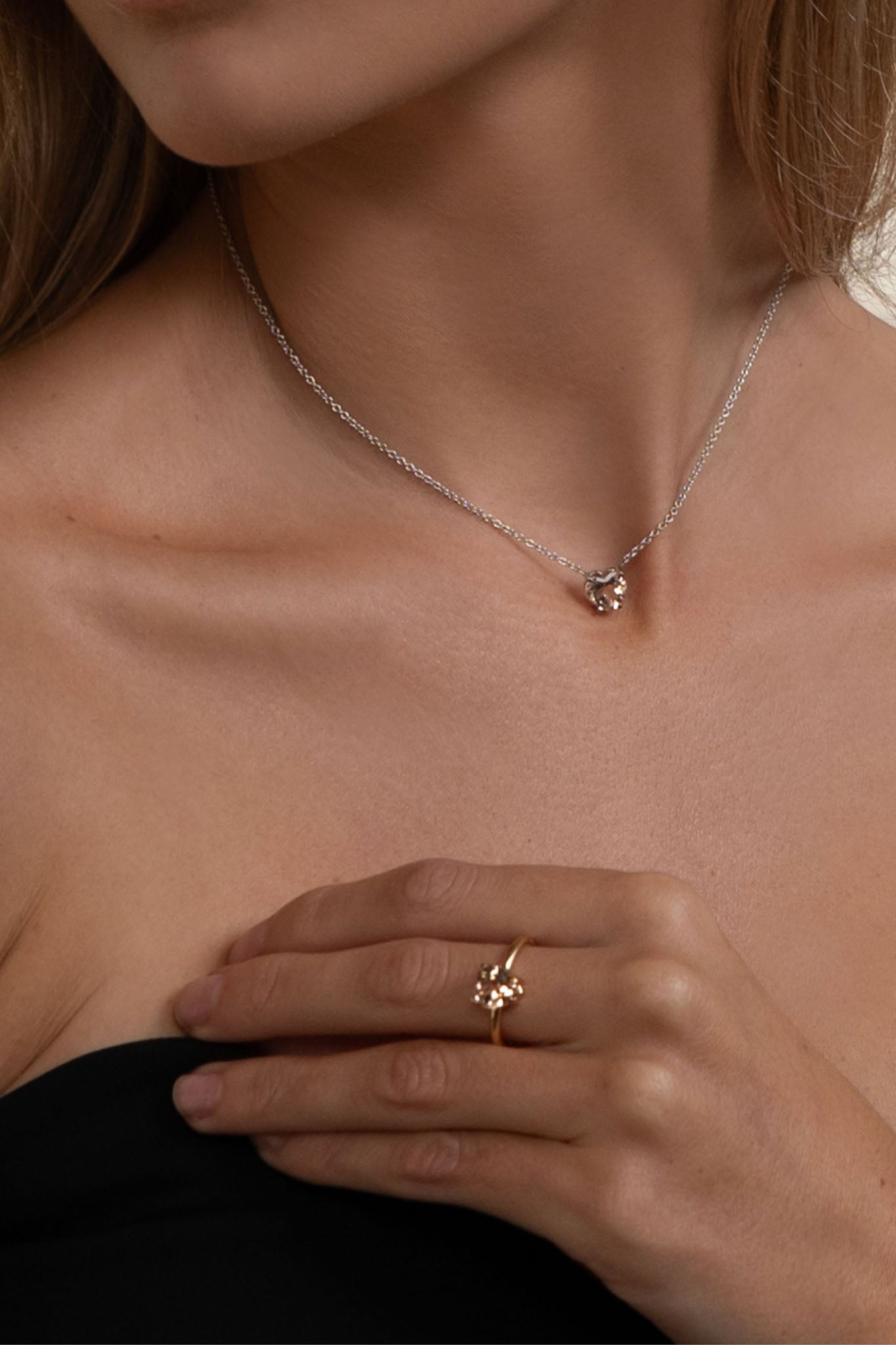 Efva Attling Lovely Heart Ring kultainen sormus