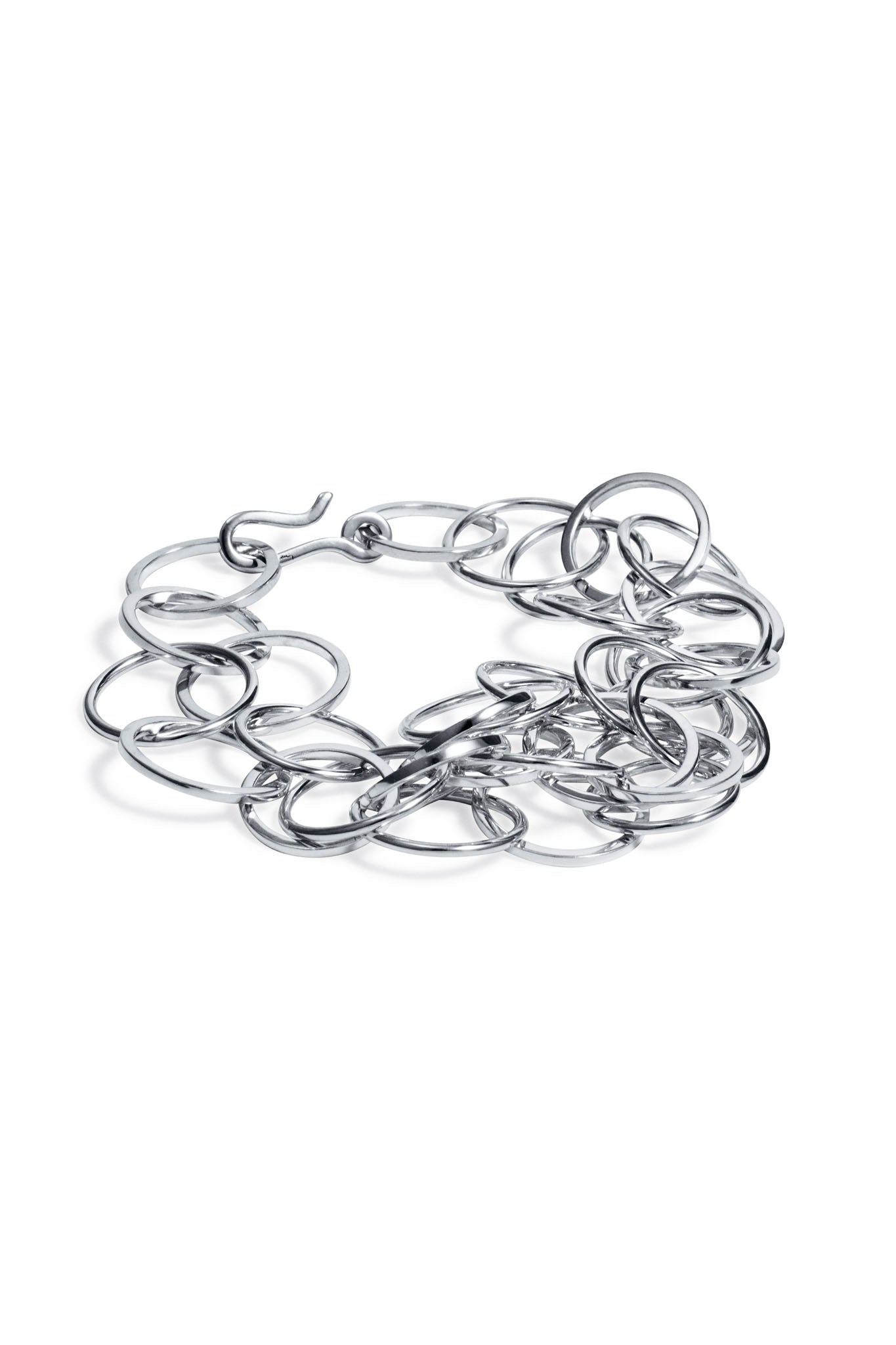 Efva Attling Messy Ring Bracelet hopeinen rannekoru
