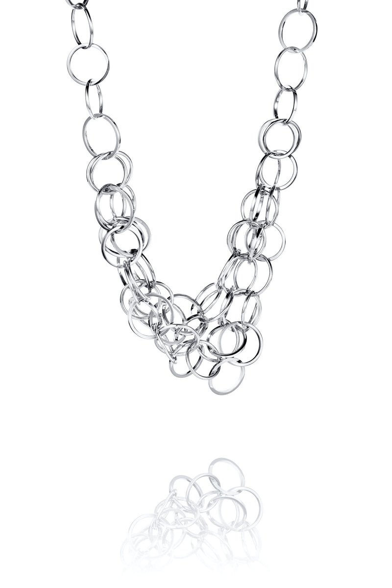 Efva Attling Messy Ring Collier hopeinen kaulakoru 10-100-02362 tuotekuva