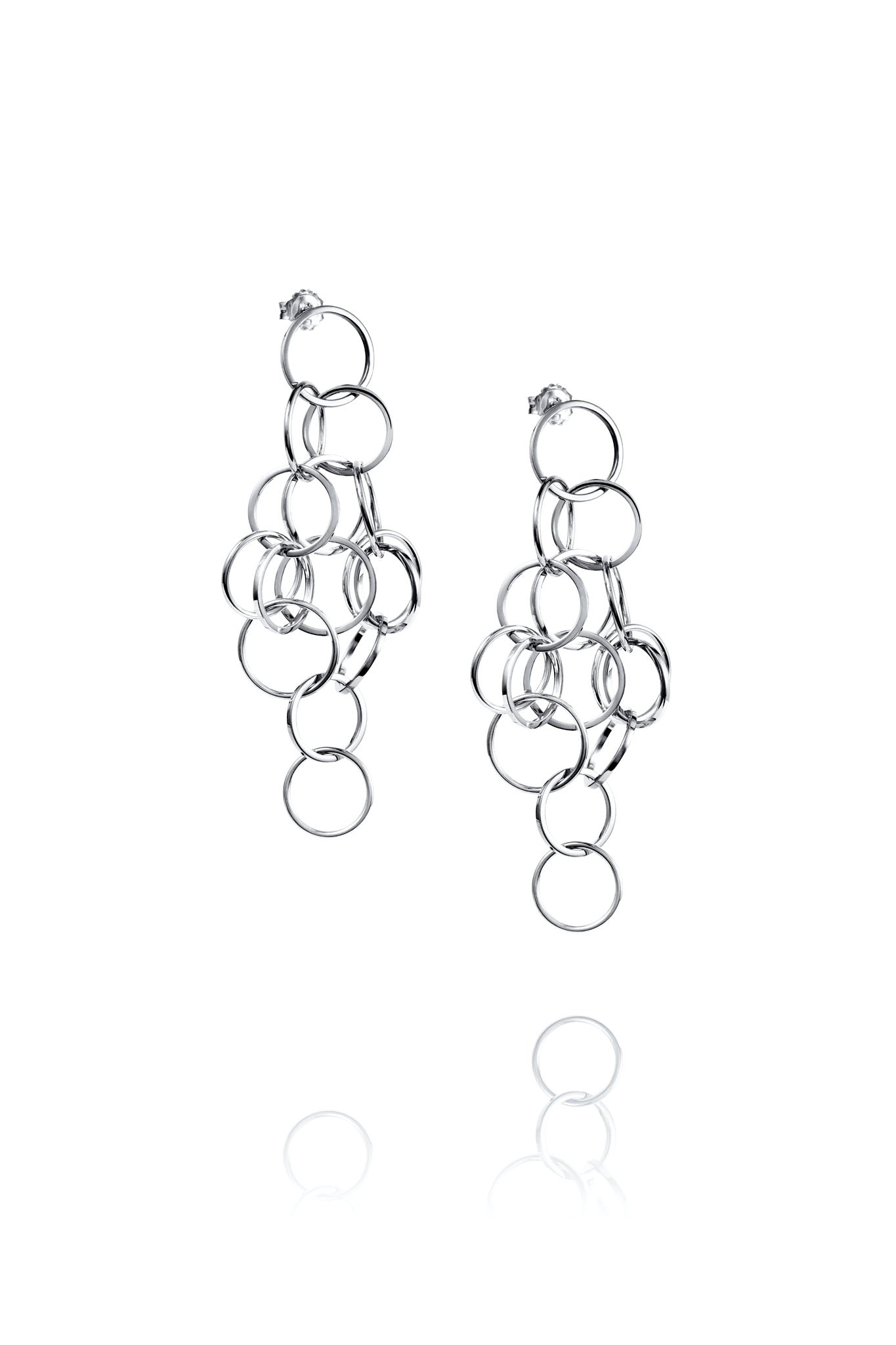 Efva Attling Messy Ring Earrings hopeiset korvakorut