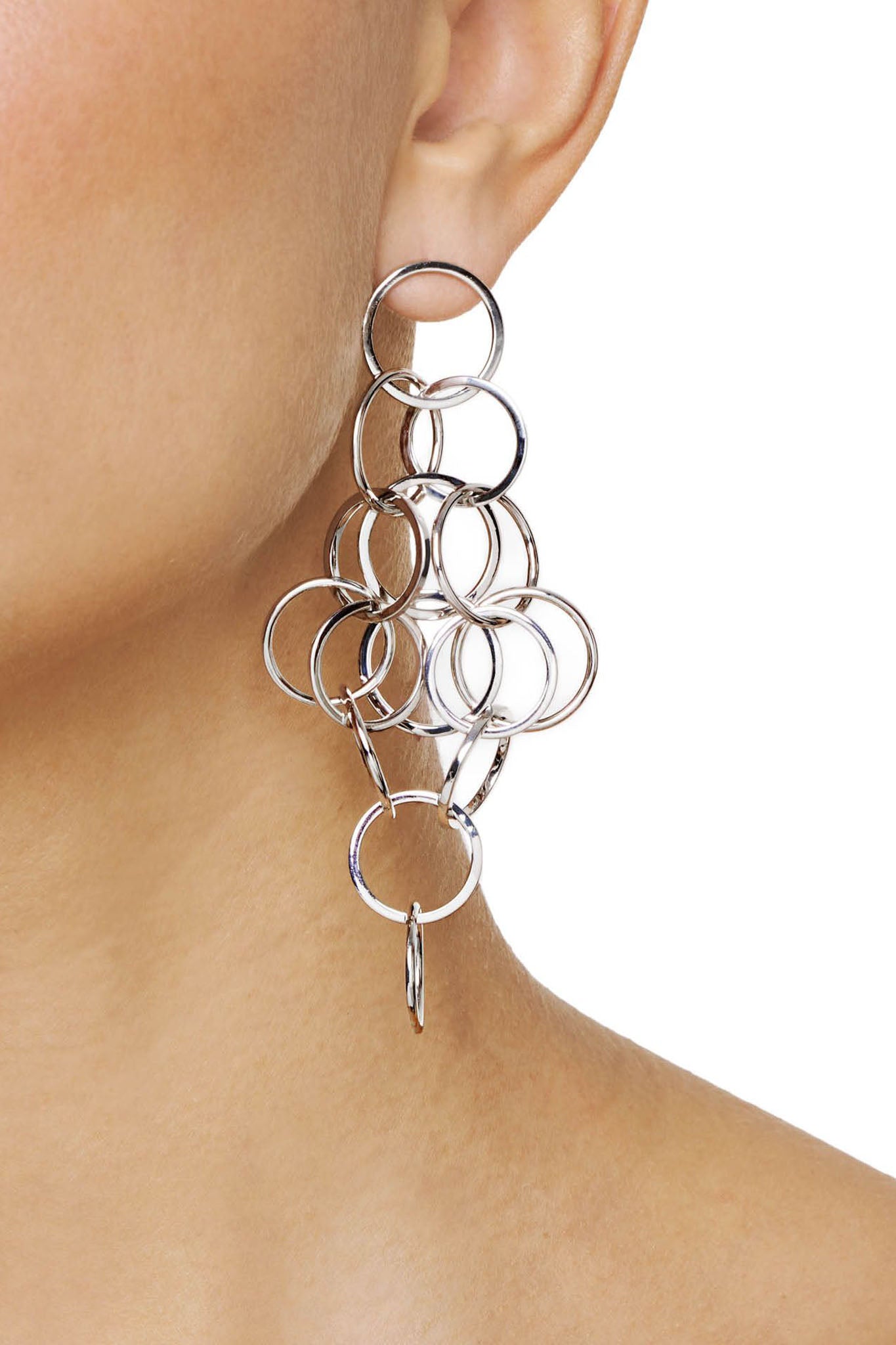 Efva Attling Messy Ring Earrings hopeiset korvakorut
