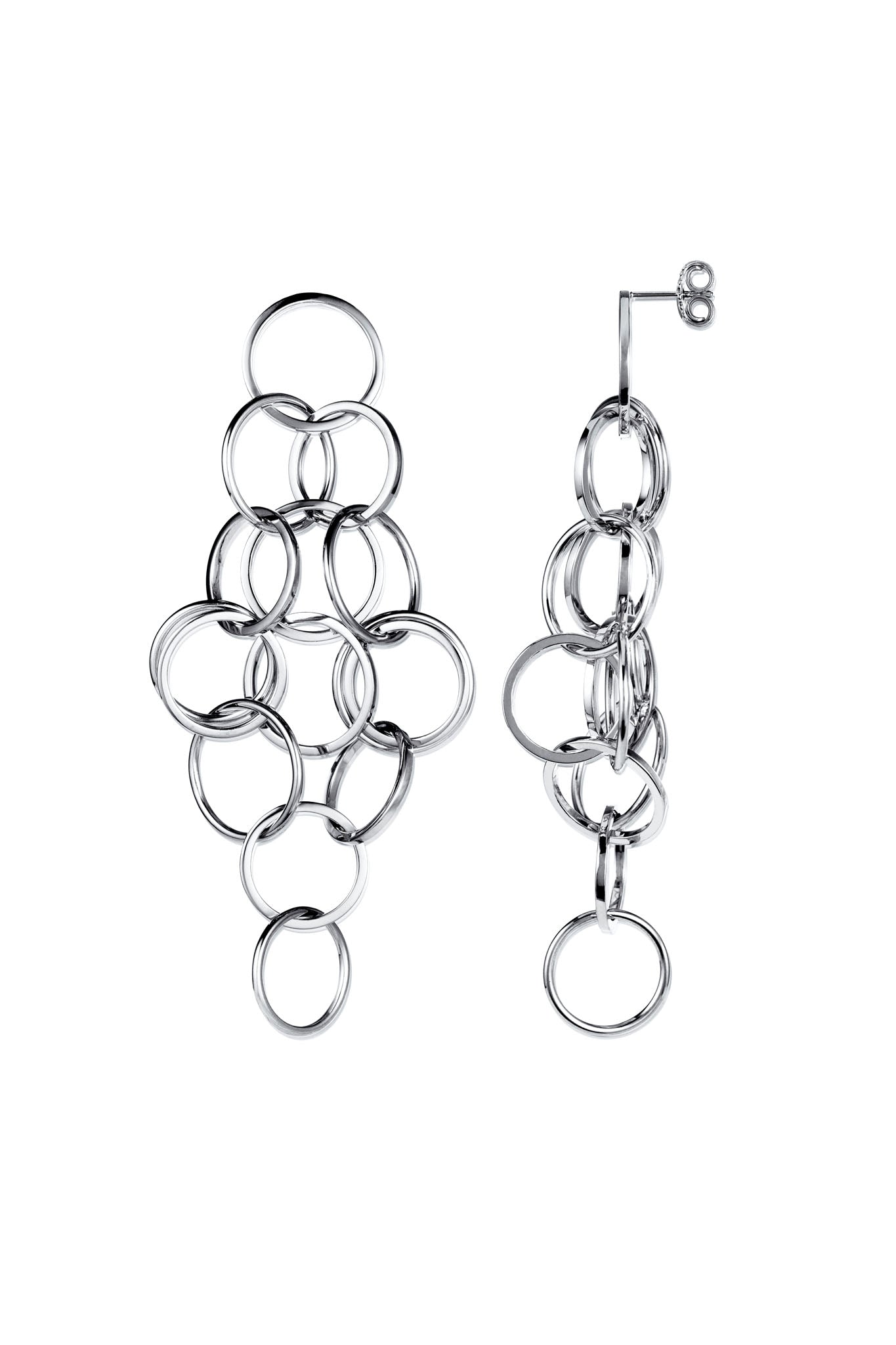 Efva Attling Messy Ring Earrings hopeiset korvakorut