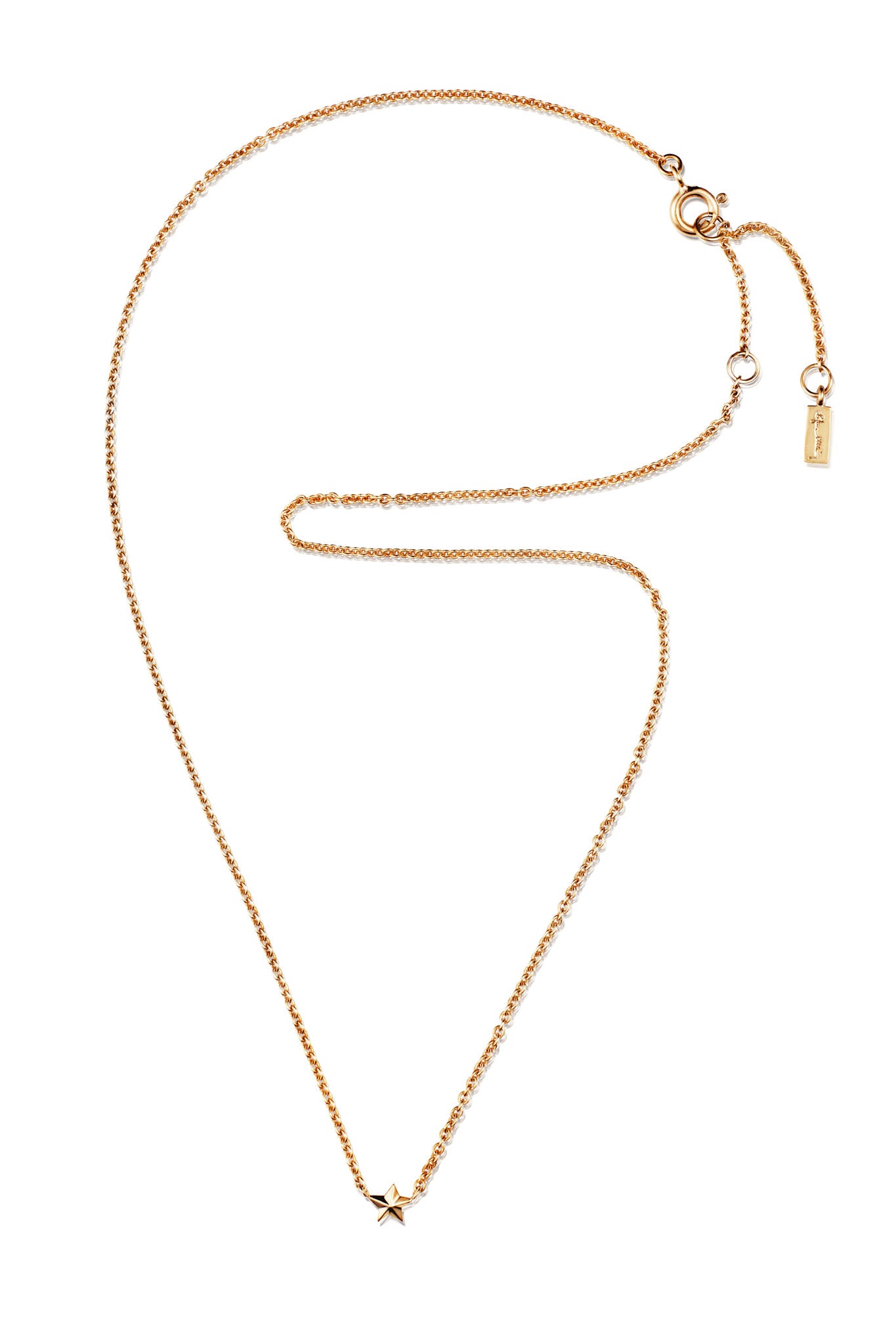 Efva Attling Micro Catch A Falling Star Necklace keltakultainen kaulakoru