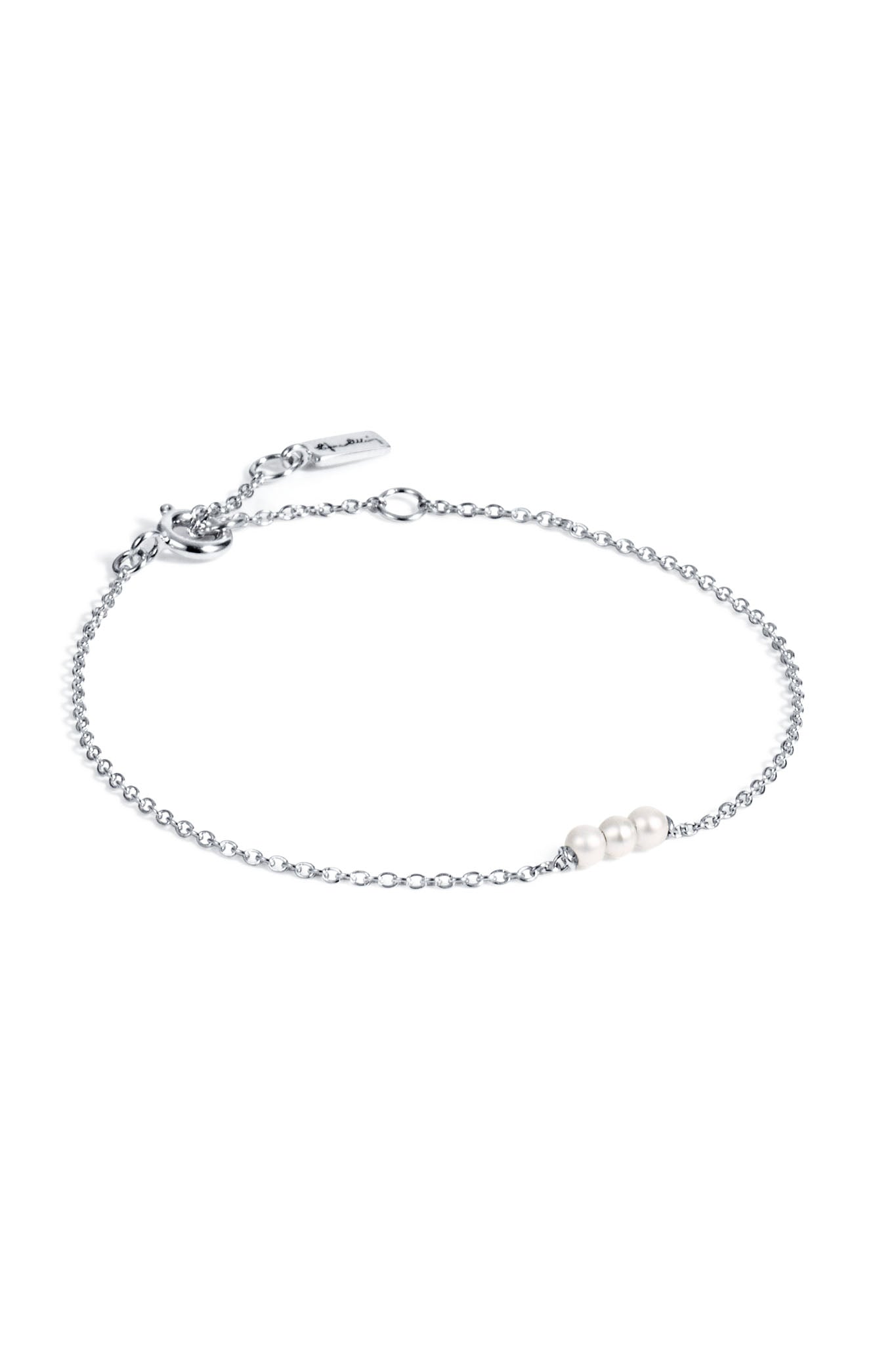 Efva Attling My Little Pearl Bracelet  hopeinen rannekoru