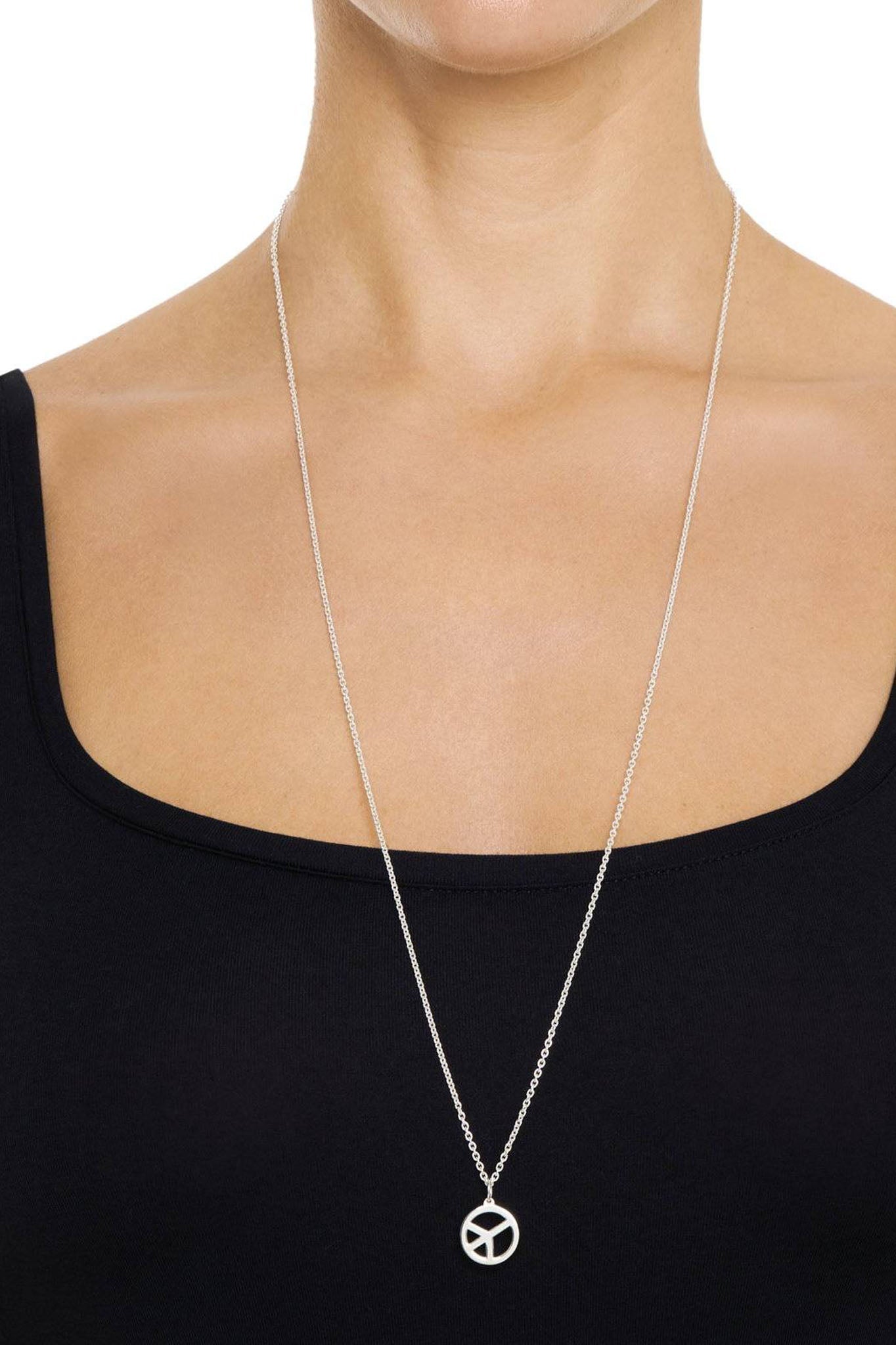 Efva Attling New Peace Pendant hopeinen kaulakoru