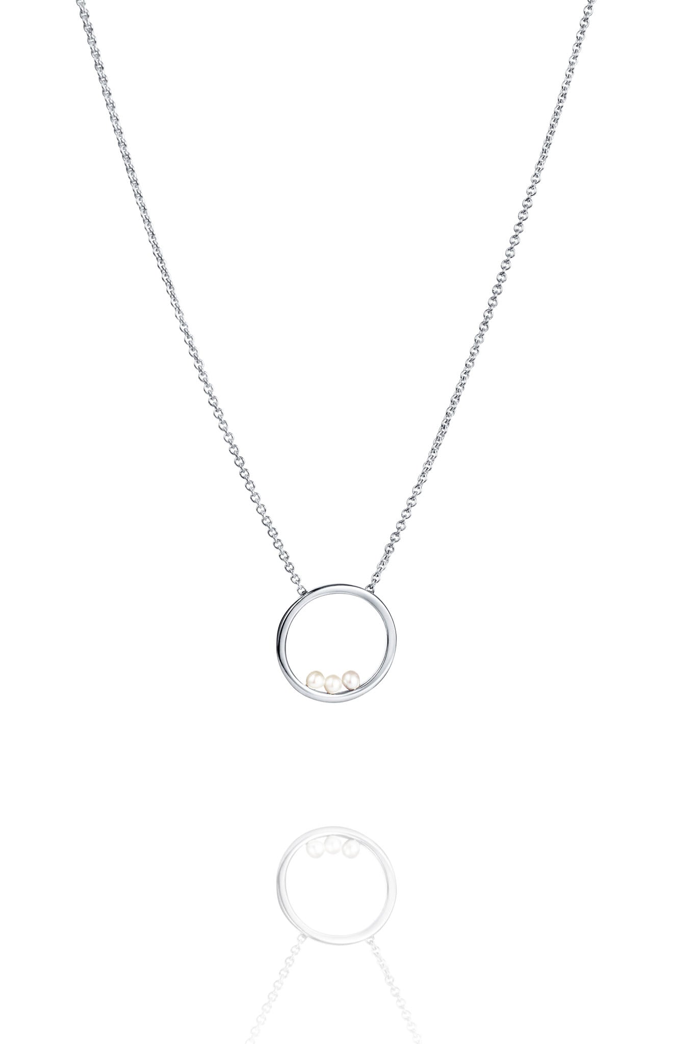 Efva Attling Roller Coaster Necklace hopeinen kaulakoru