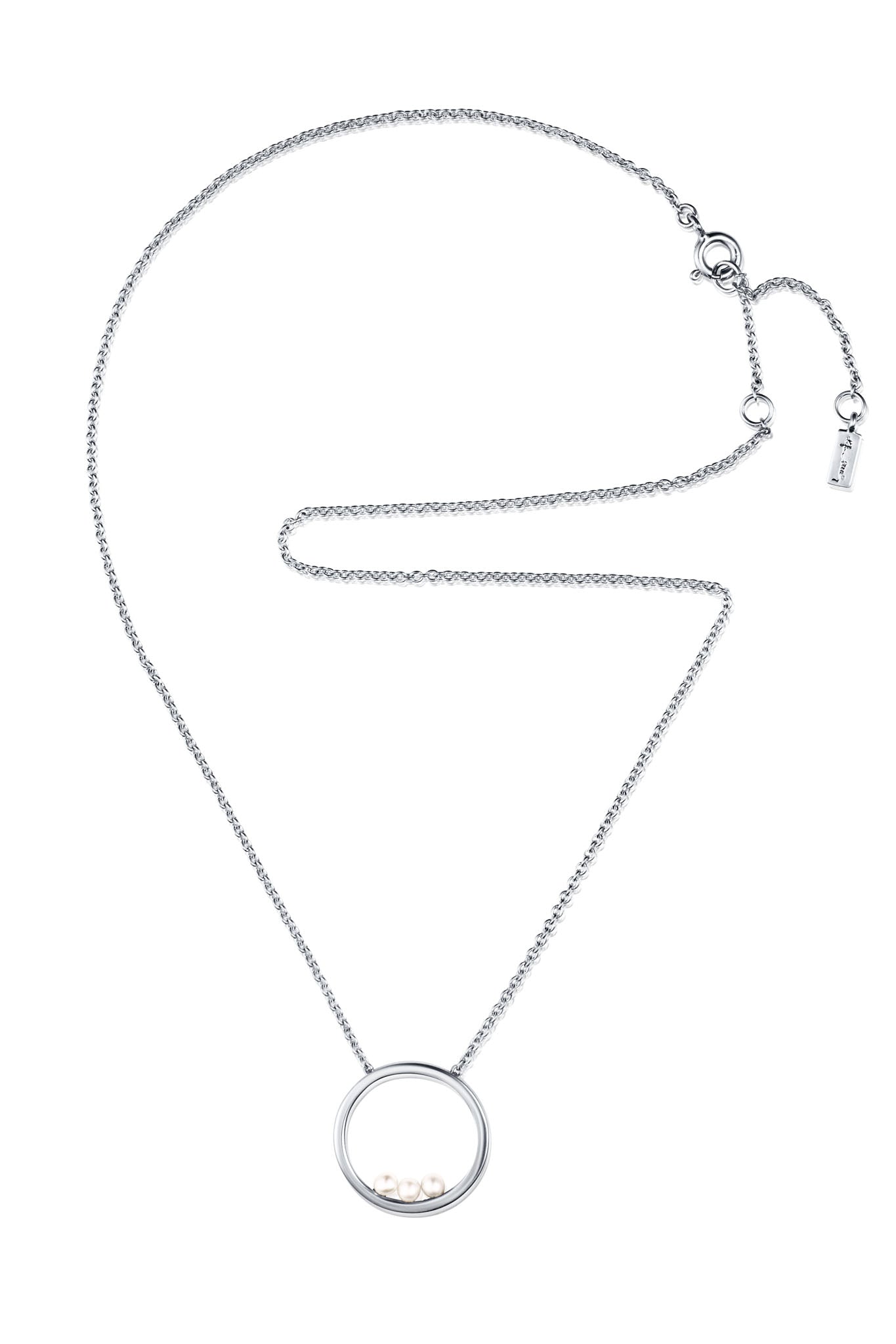 Efva Attling Roller Coaster Necklace hopeinen kaulakoru
