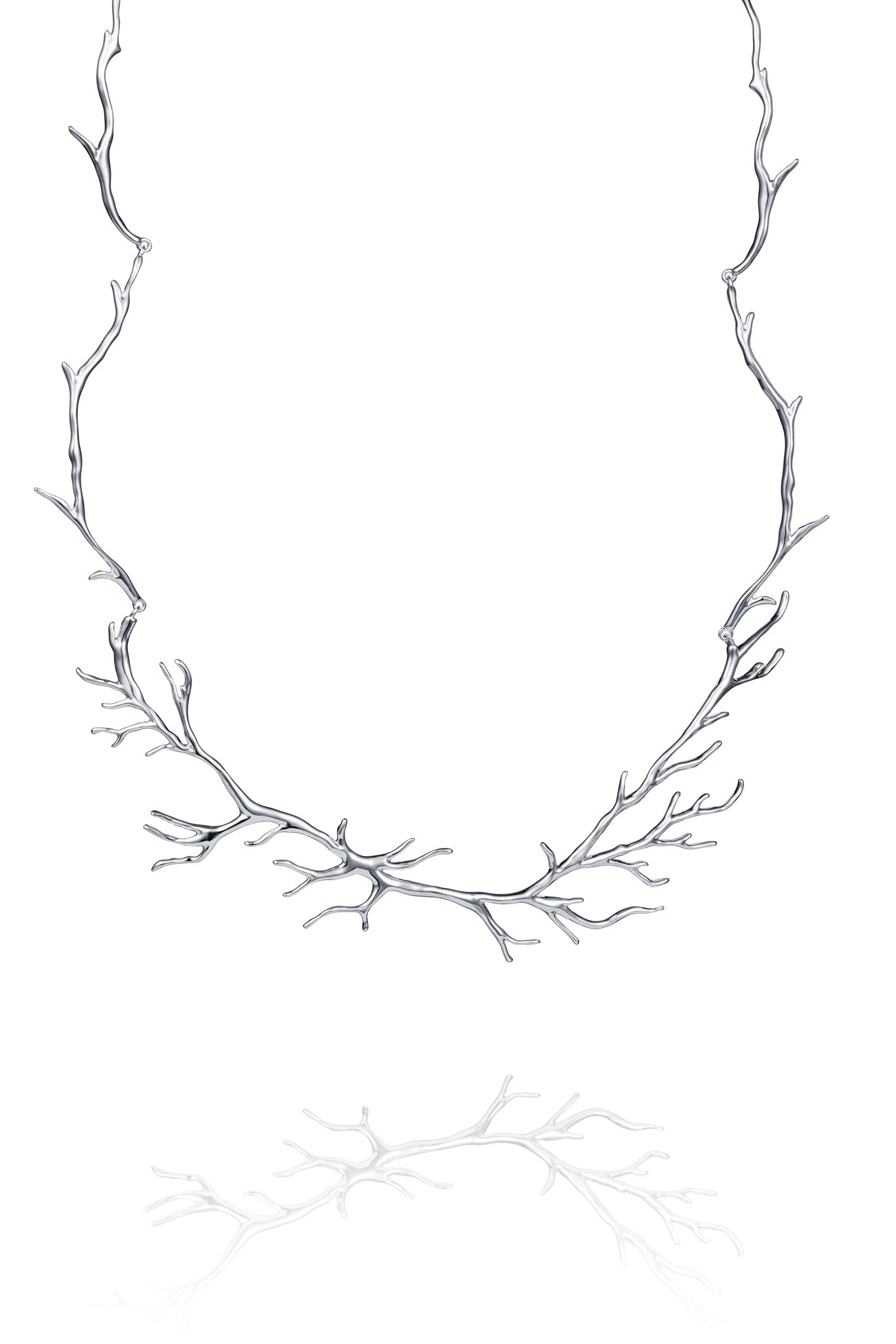 Efva Attling Rötter Collier hopeinen kaulakoru