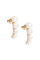 Efva Attling Strings Of Pearls Hoops kullatut korvakorut