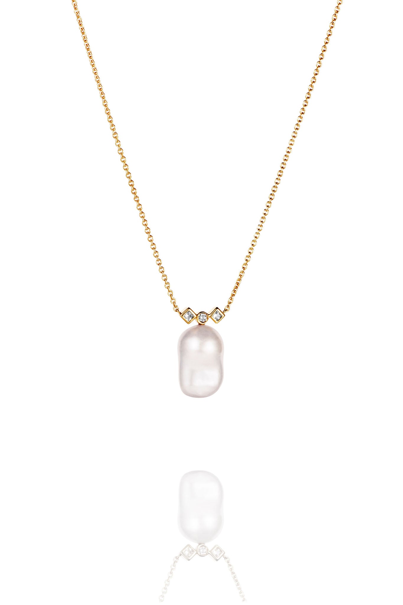 Efva Attling Twinkle & Unique Necklace keltakultainen kaulakoru