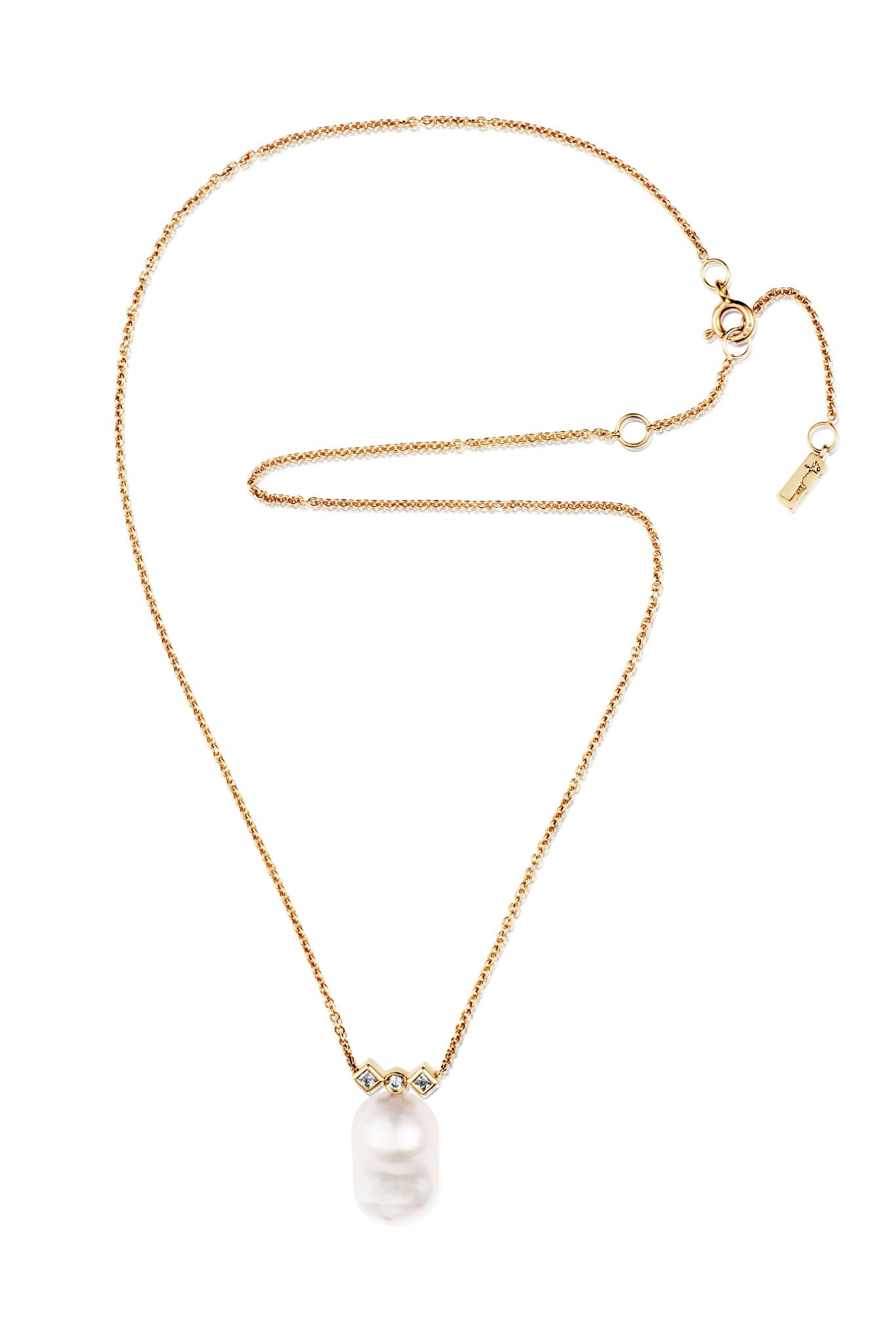 Efva Attling Twinkle & Unique Necklace keltakultainen kaulakoru