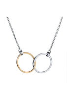 Efva Attling Twosome Petit Necklace hopea ja kulta kaulakoru