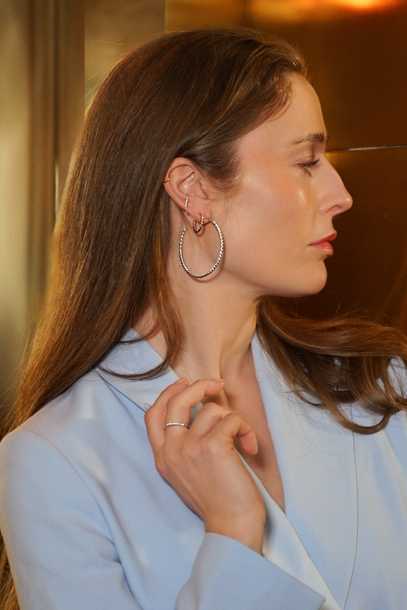 Efva Attling Wrapped Earcuff kultakorvakoru (1kpl)