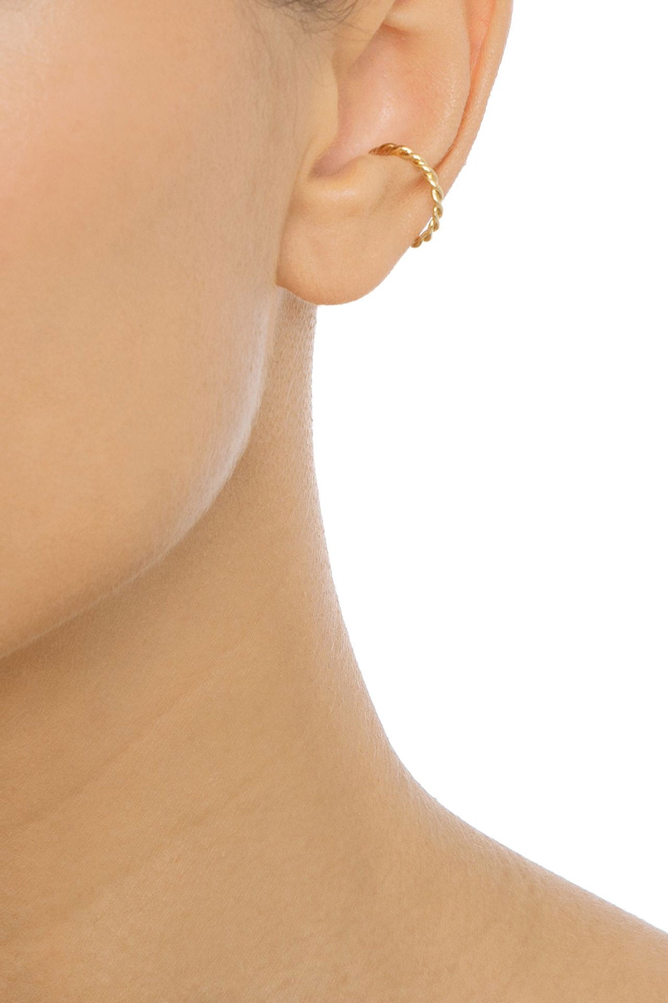 Efva Attling Wrapped Earcuff hopeakorvakoru (1kpl)