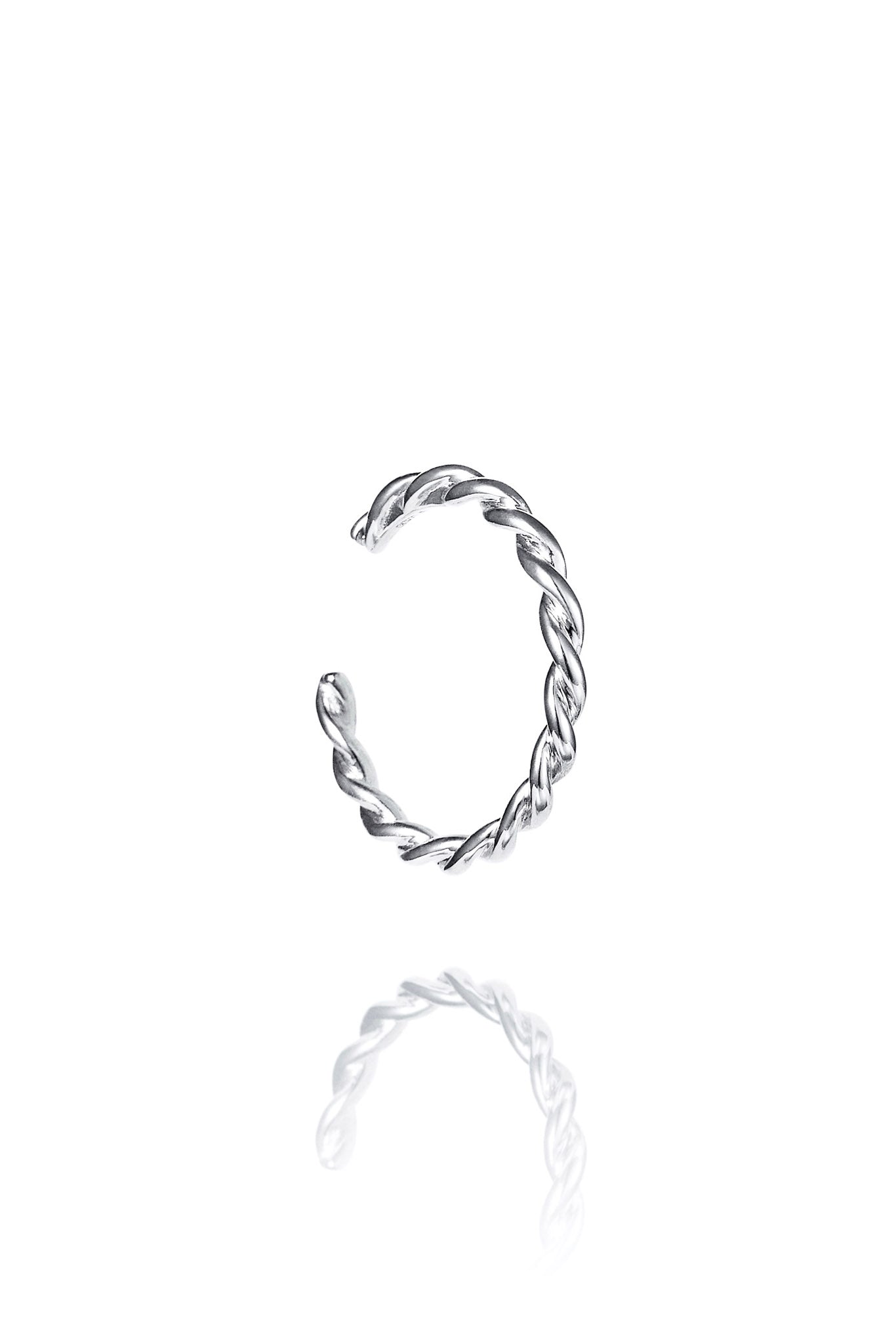 Efva Attling Wrapped Earcuff hopeakorvakoru (1kpl)