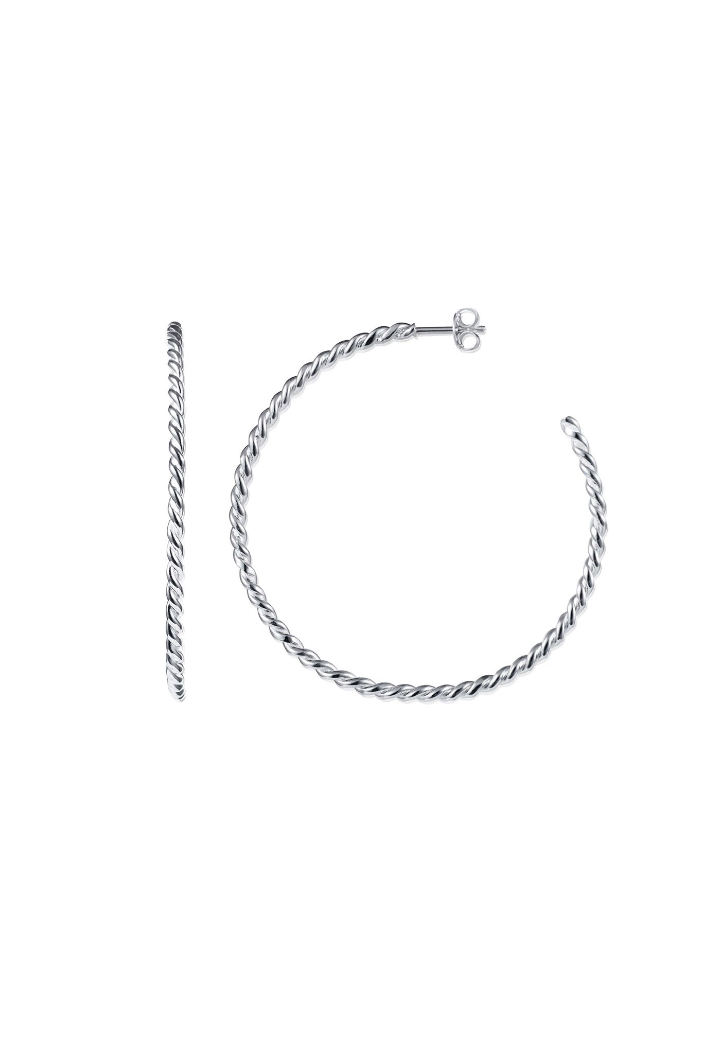 Efva Attling Wrapped Hoops hopeiset korvakorut 12-100-02278