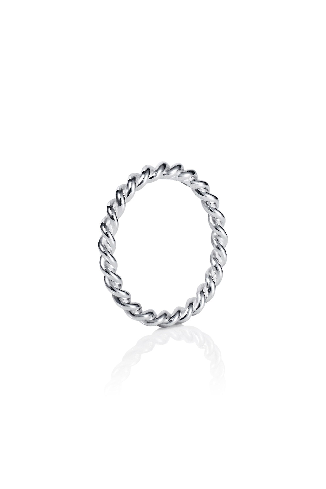Efva Attling Wrapped Ring hopeinen sormus