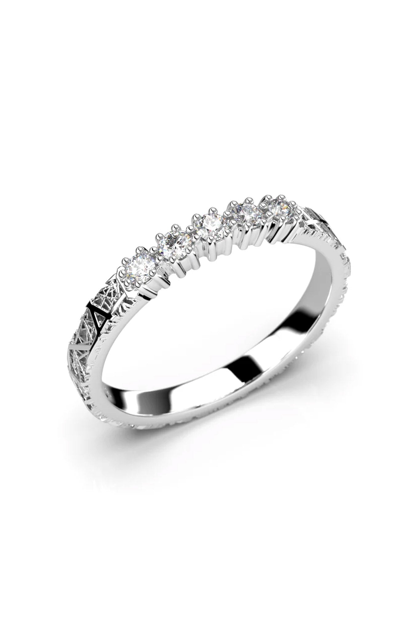 Festive Diamond Collection Routa Tieva valkokultainen timanttisormus 0,15ct