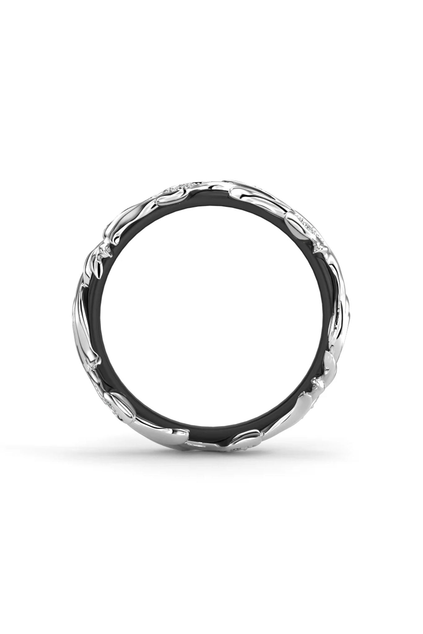 Festive Feeniks valkokultainen timanttisormus 0,08ct