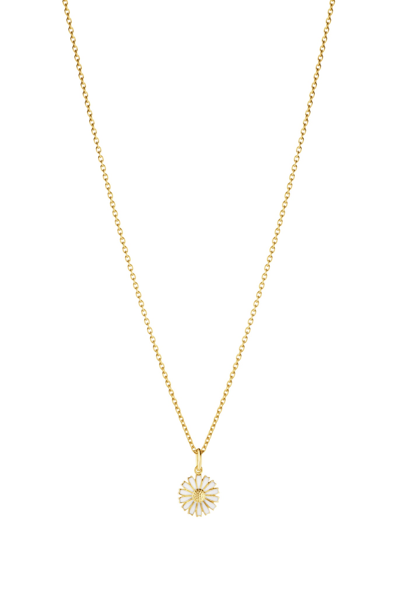 Georg Jensen Daisy 11mm kullattu hopeinen kaulakoru
