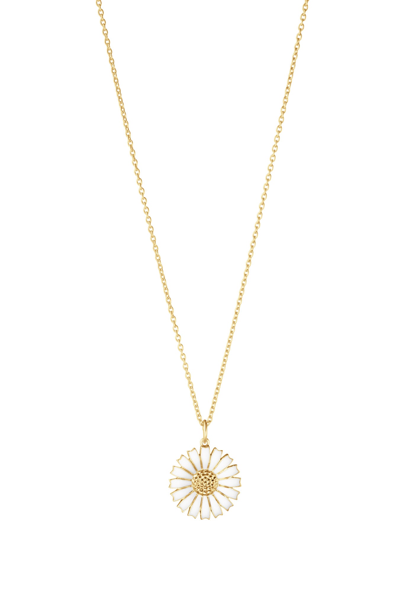 Georg Jensen Daisy 18mm kullattu hopeinen kaulakoru