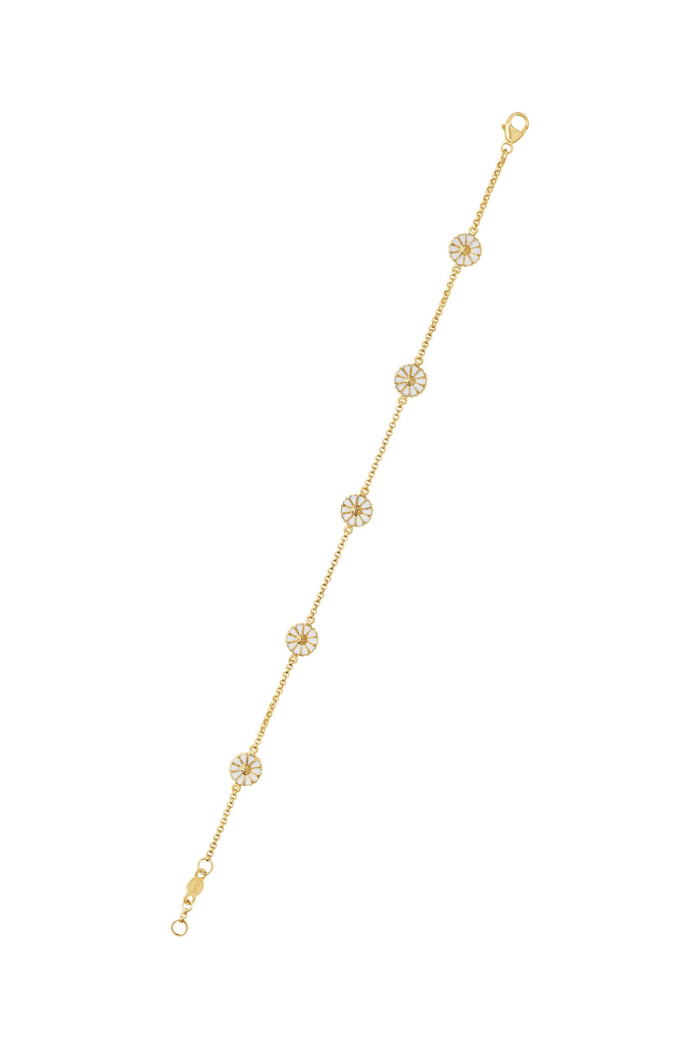 Georg Jensen Daisy kullattu hopeinen rannekoru