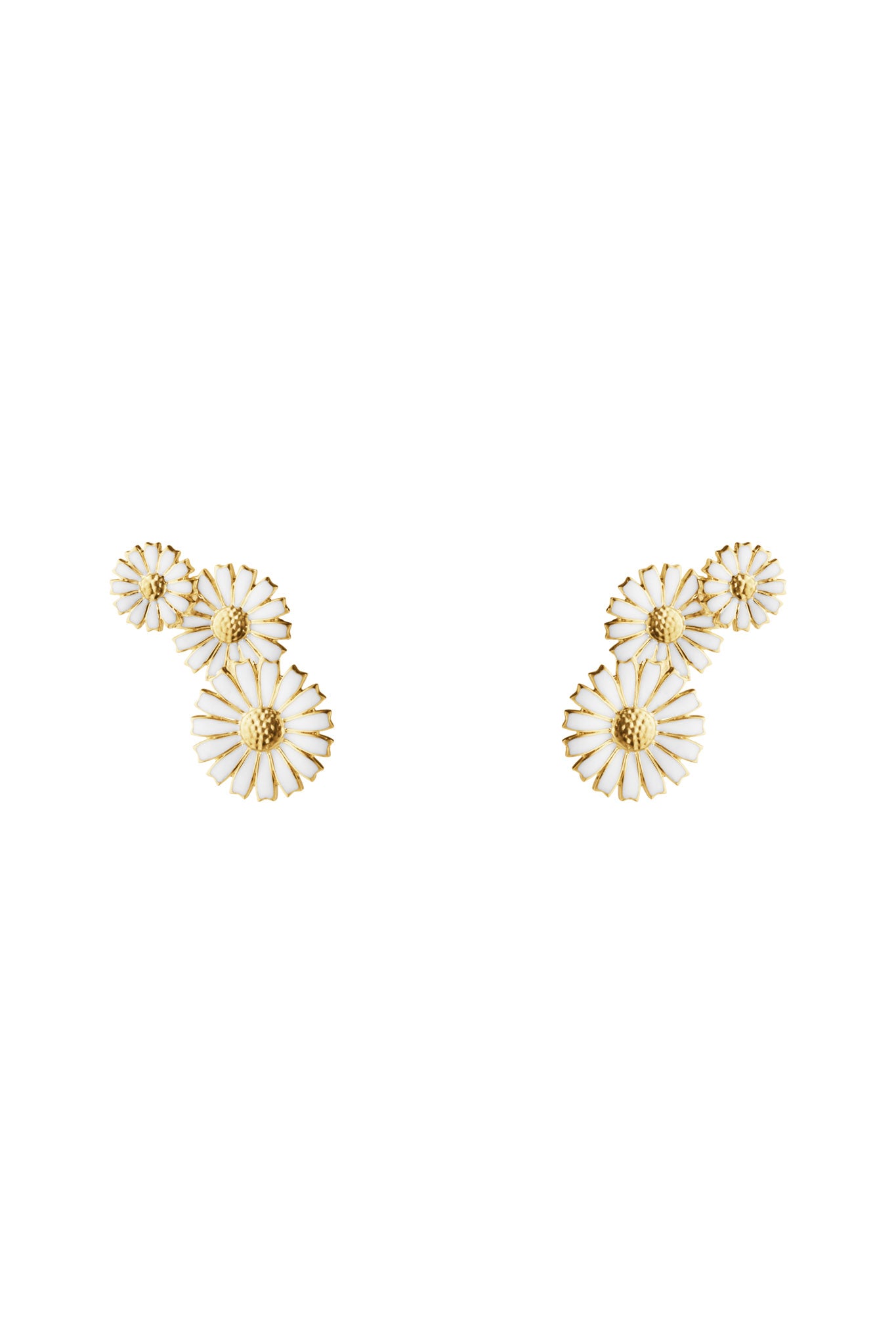 Georg Jensen Daisy kullatut hopeiset korvakorut