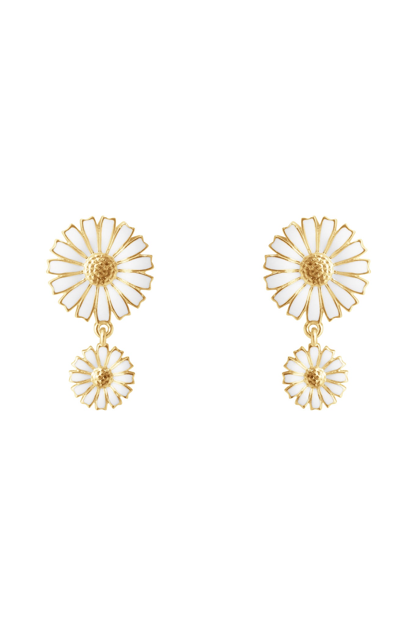 Georg Jensen Daisy kullatut hopeiset korvakorut