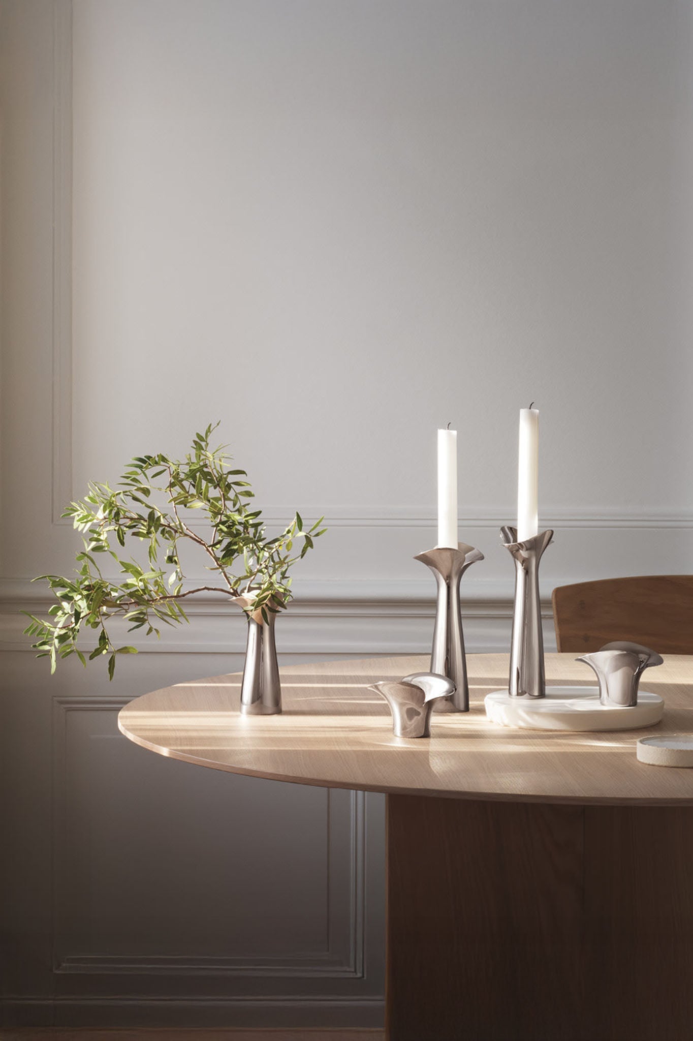 Georg Jensen Home Bloom kynttilänjalat 2kpl