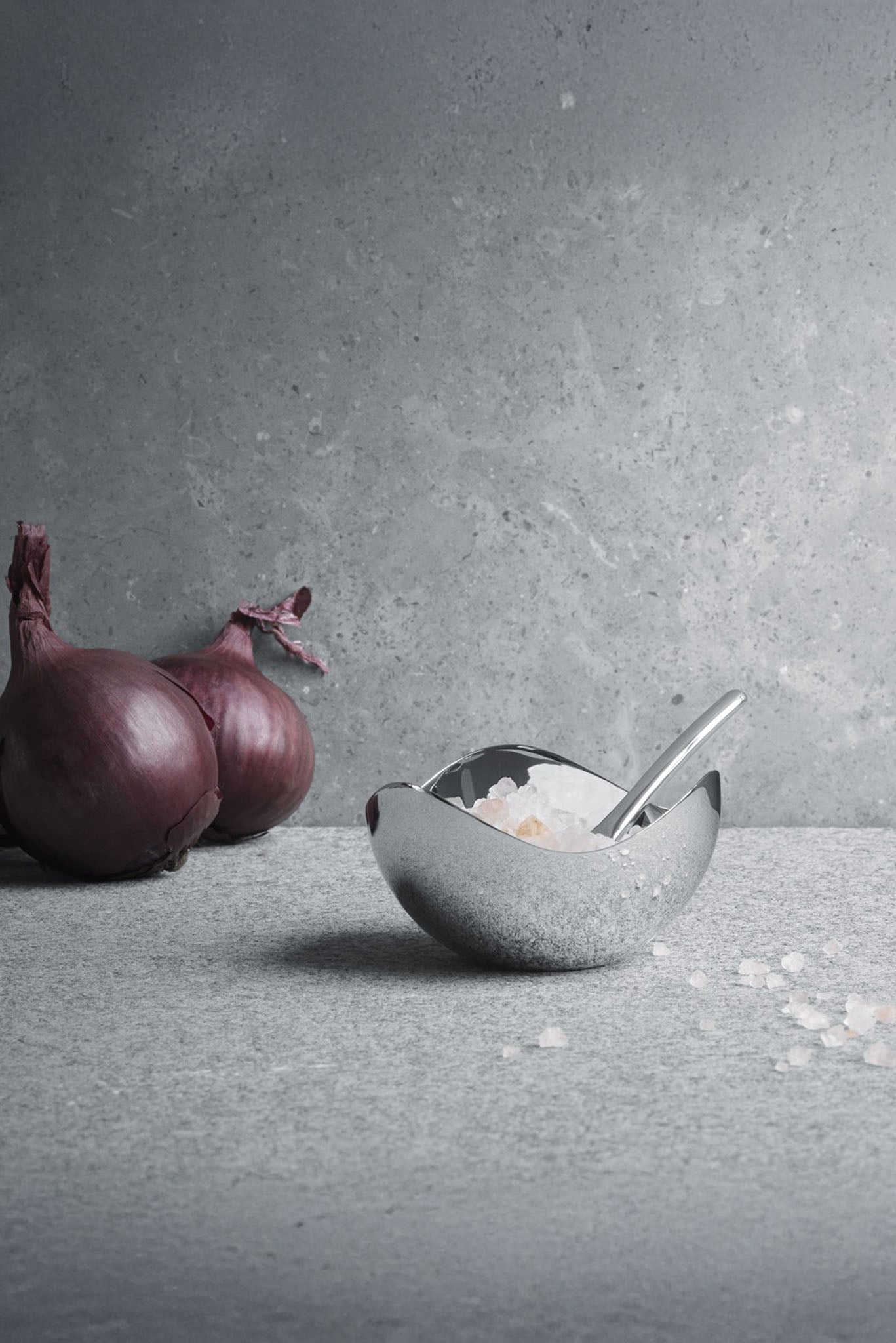 Georg Jensen Home Bloom suolakulho ja lusikka