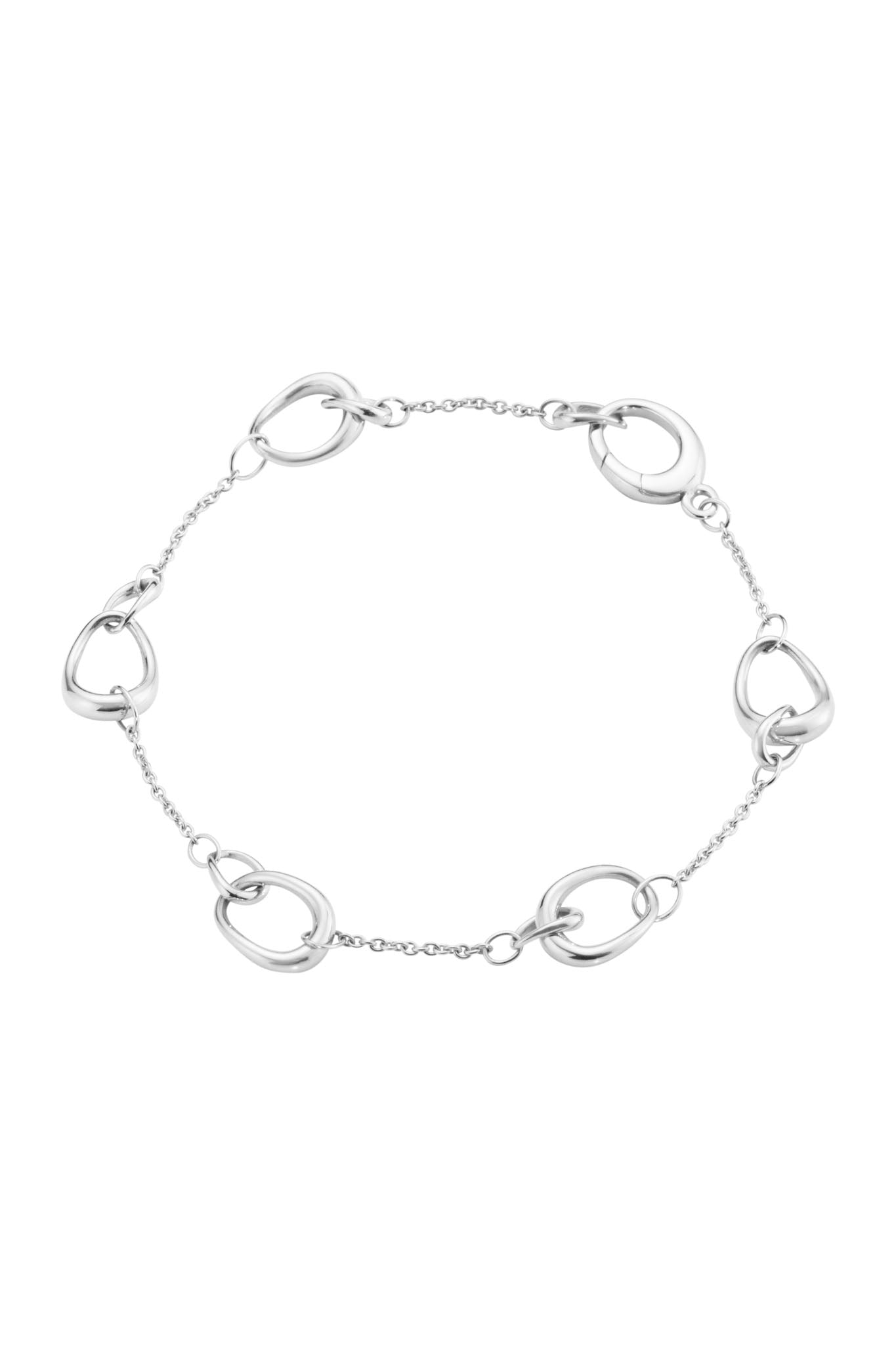 Georg Jensen Offspring Bracelet hopeinen rannekoru