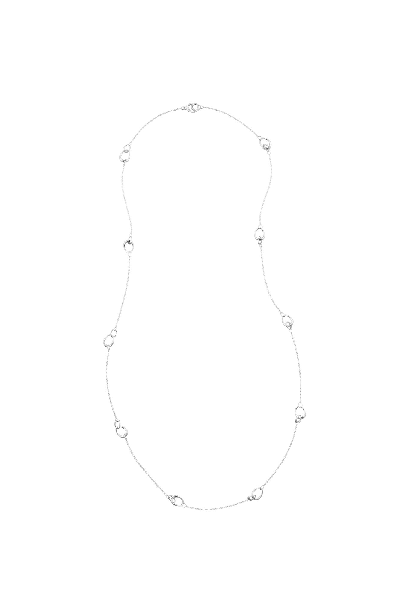 Georg Jensen Offspring hopeinen kaulakoru