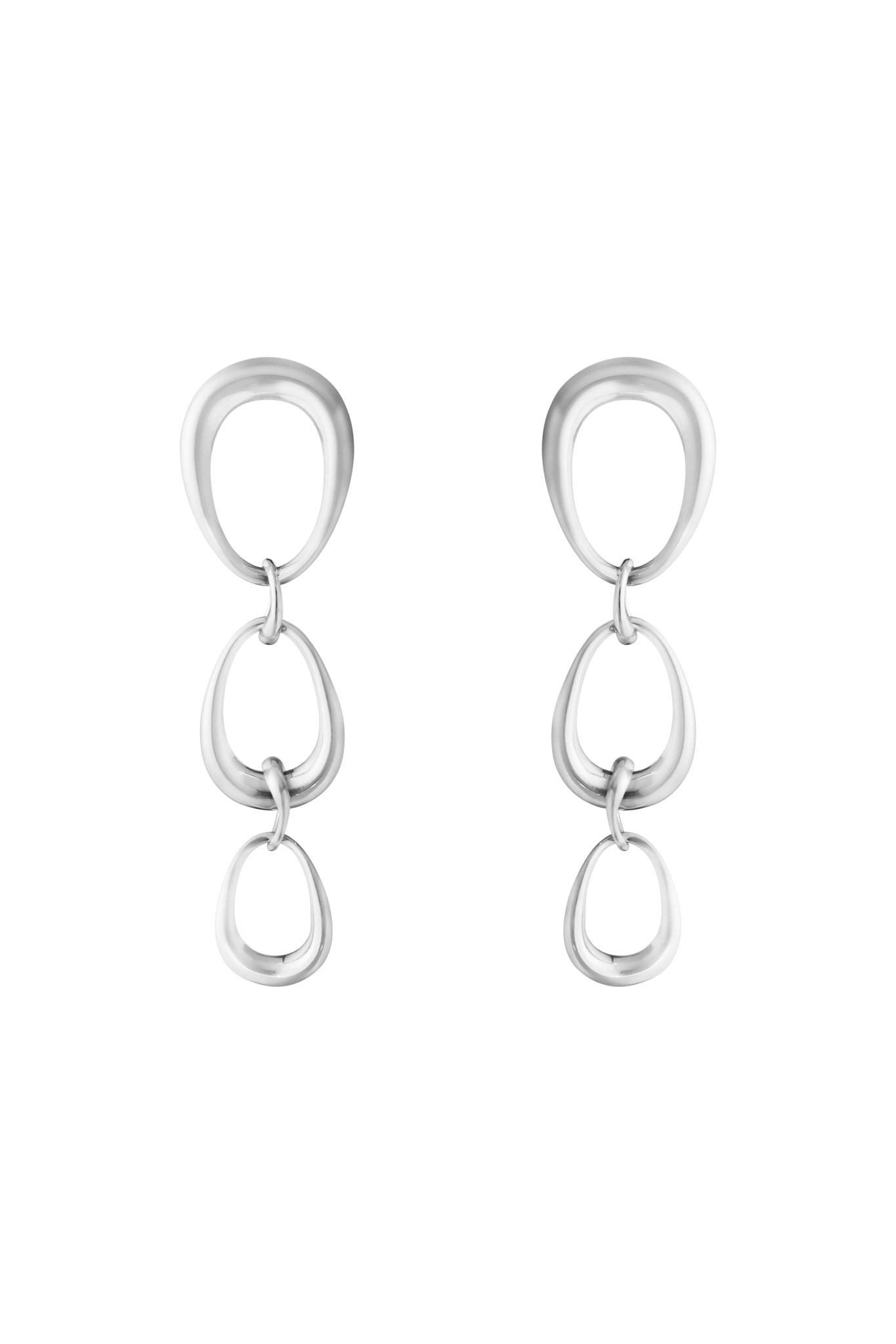 Georg Jensen Offspring hopeiset korvakorut