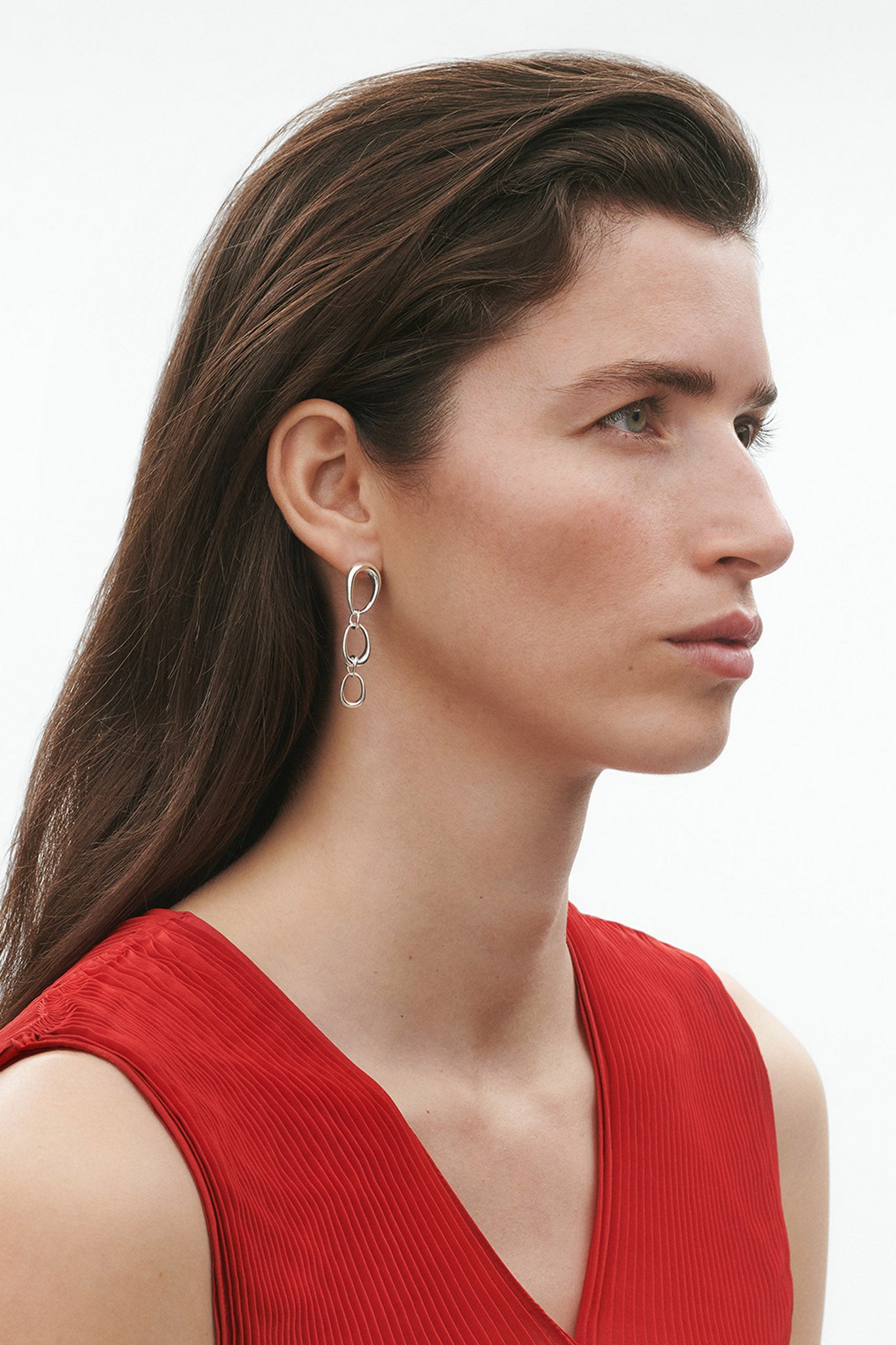 Georg Jensen Offspring hopeiset korvakorut