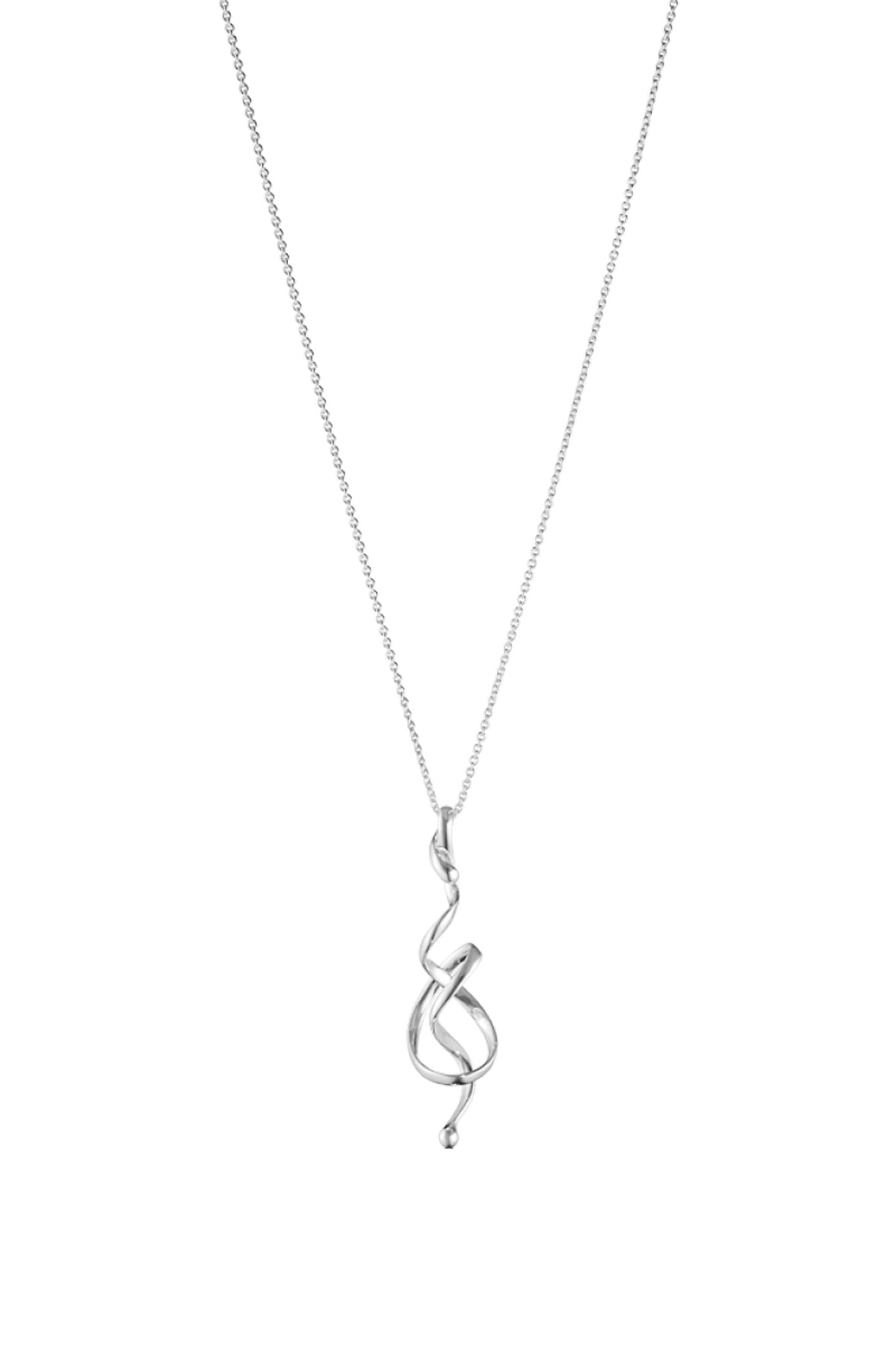 Georg Jensen Torun Forget-Me-Knot hopeinen kaulakoru
