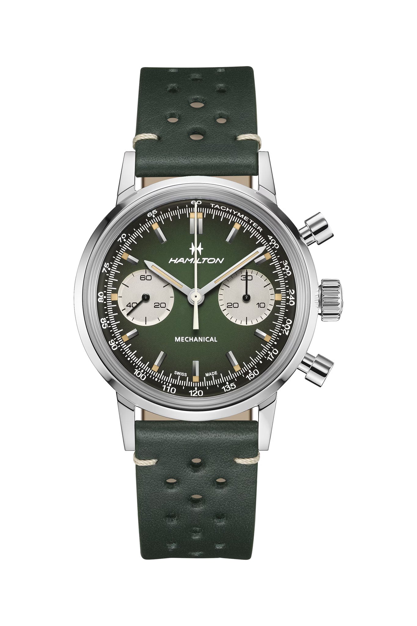 Hamilton Intra-Matic Chonograph H Mechanical rannekello