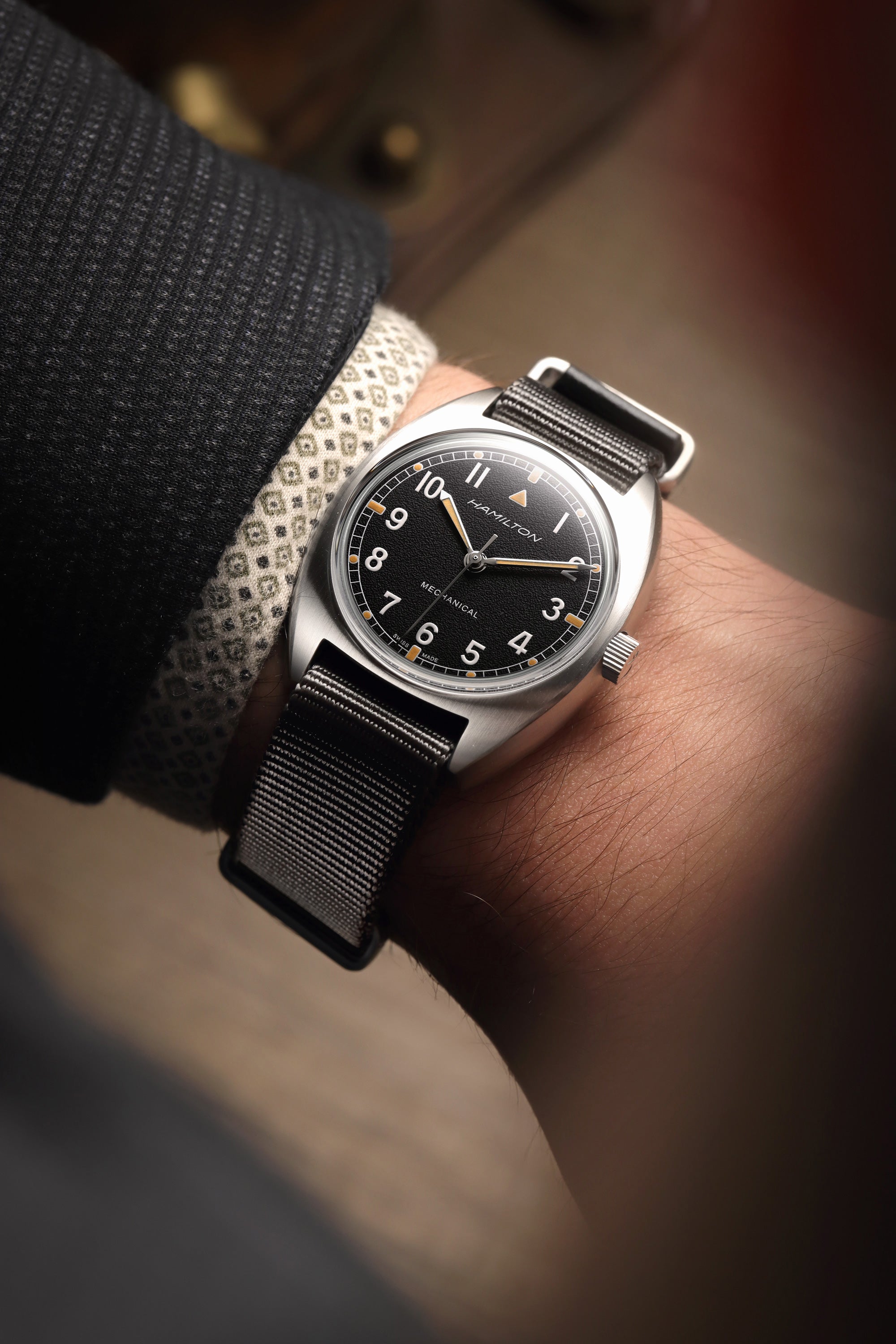 Hamilton Khaki Pilot Pioneer Mechanical rannekello