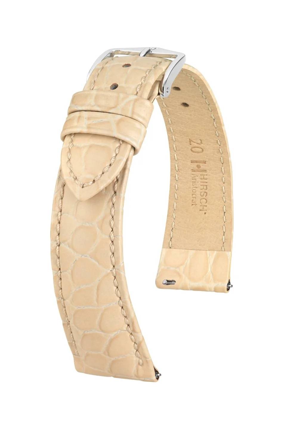 Hirsch Aristocrat M Beige kellon ranneke