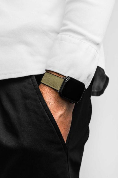 Hirsch Arne for Apple Watch kelloranneke, vihreä