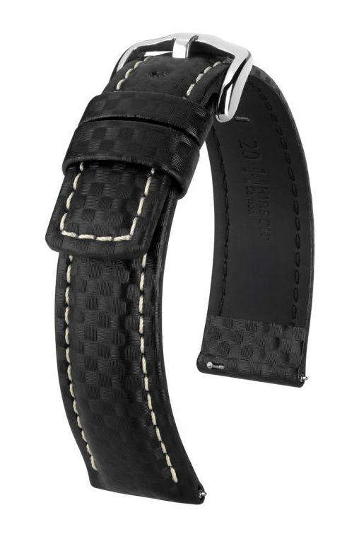 Hirsch Carbon kelloranneke, musta (02592X50)