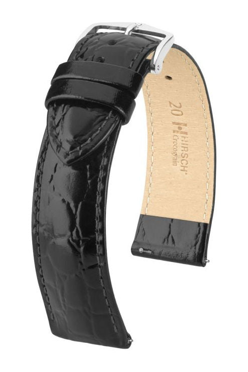 Hirsch Crocograin kelloranneke, musta