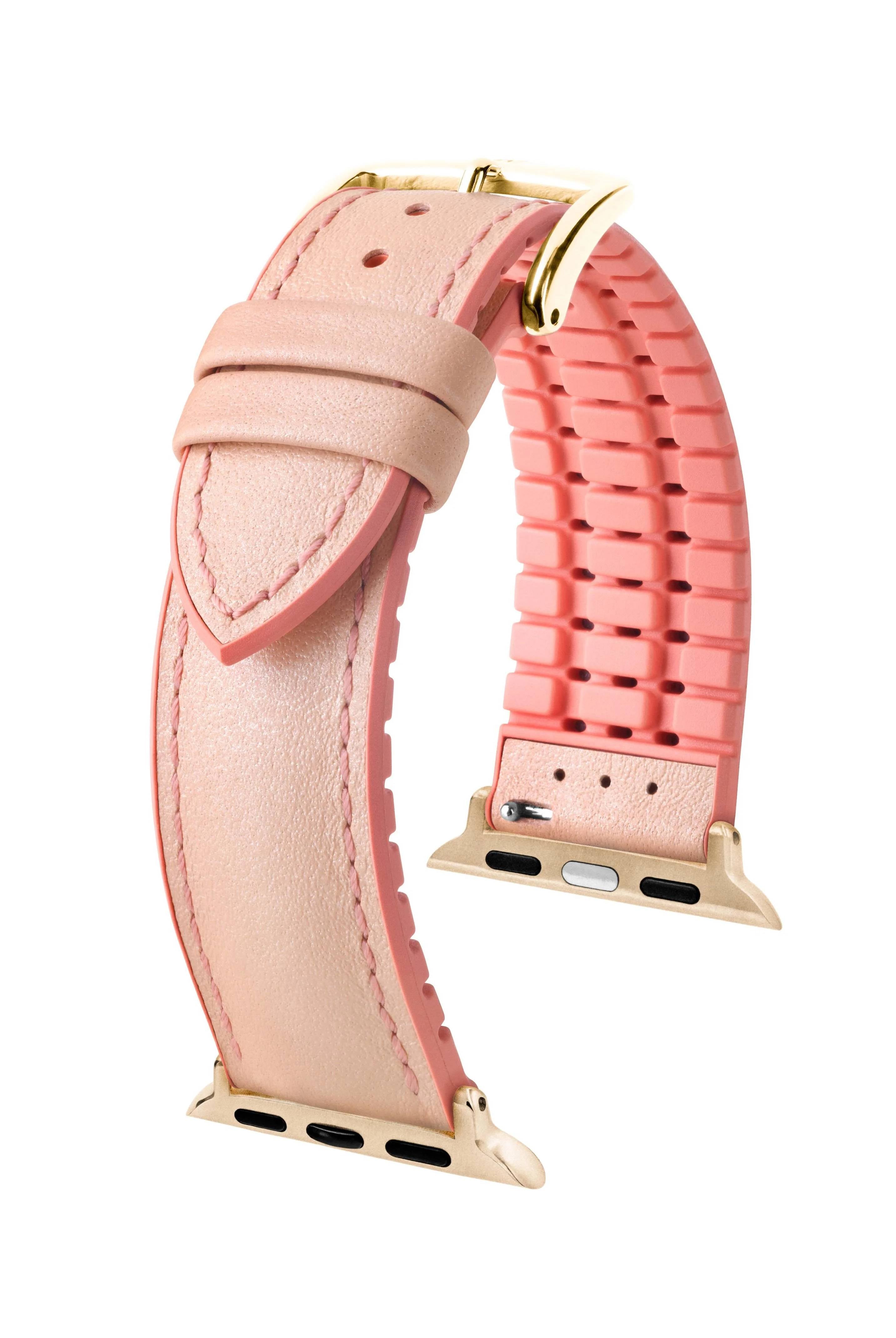 Hirsch Lindsey for Apple Watch M Beige Rose kellon ranneke