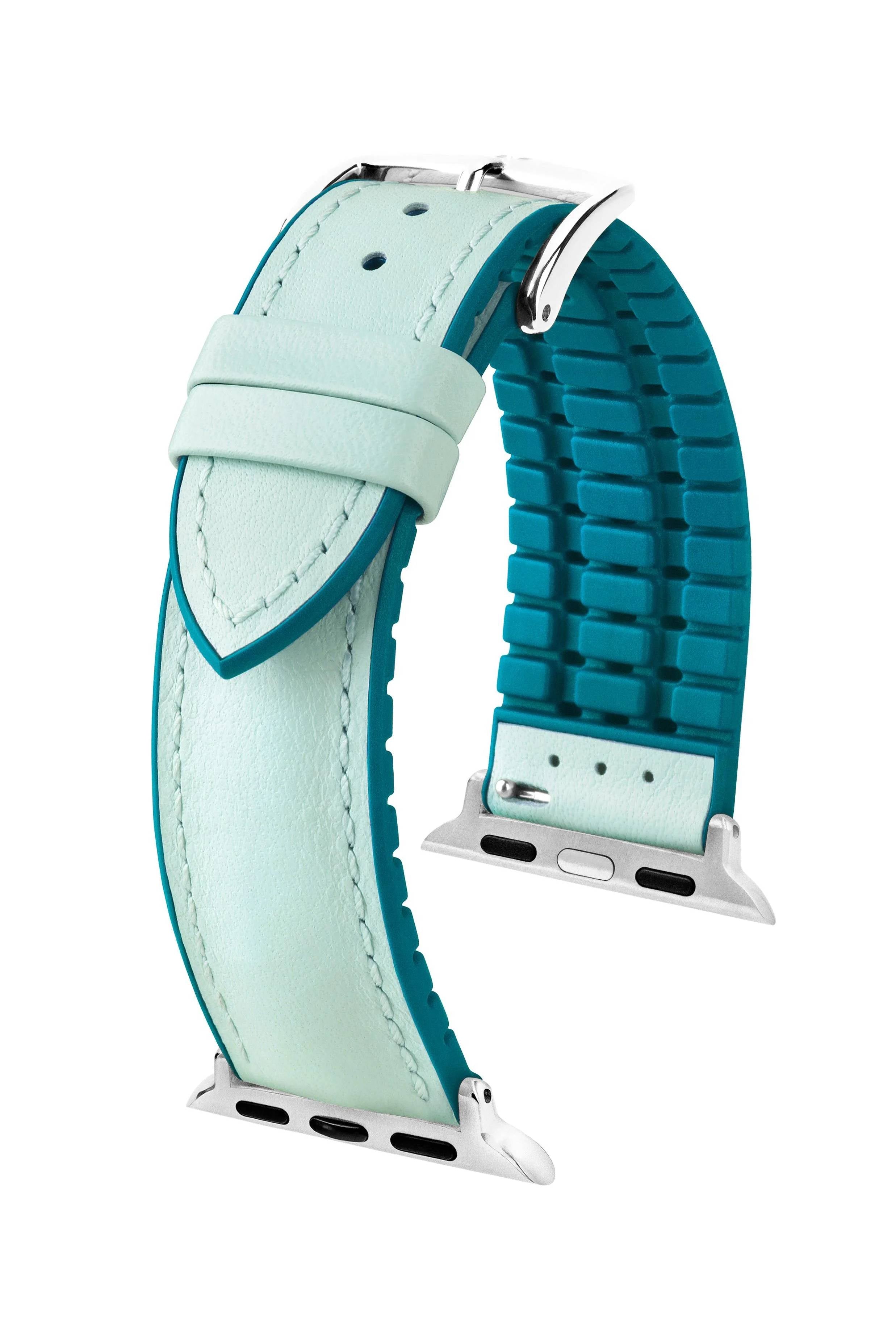 Hirsch Lindsey for Apple Watch M Light Blue kellon ranneke